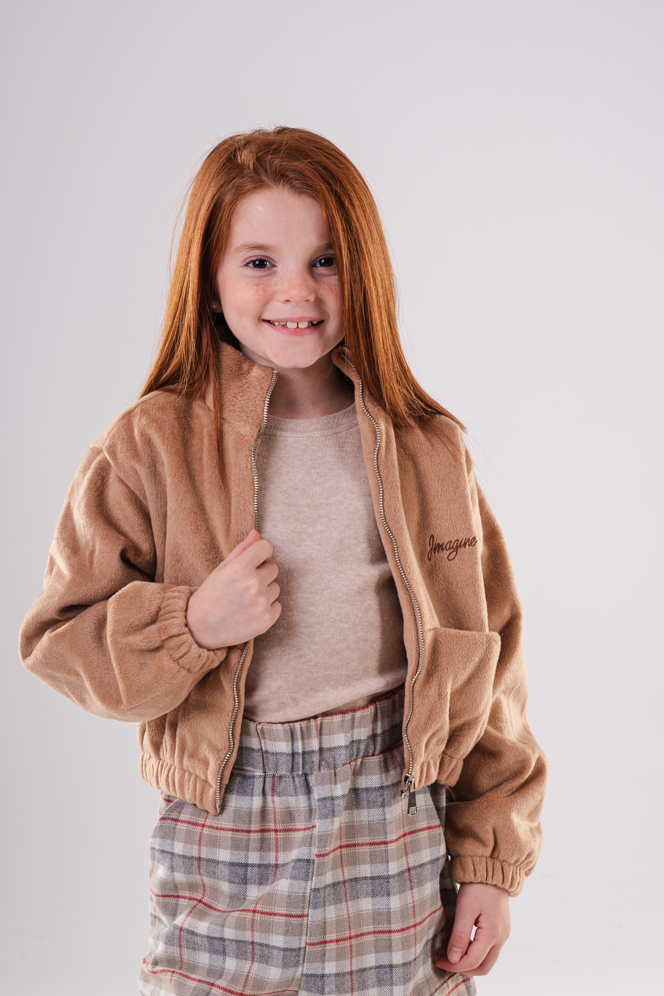 Girls Classic Faux Fur Jacket