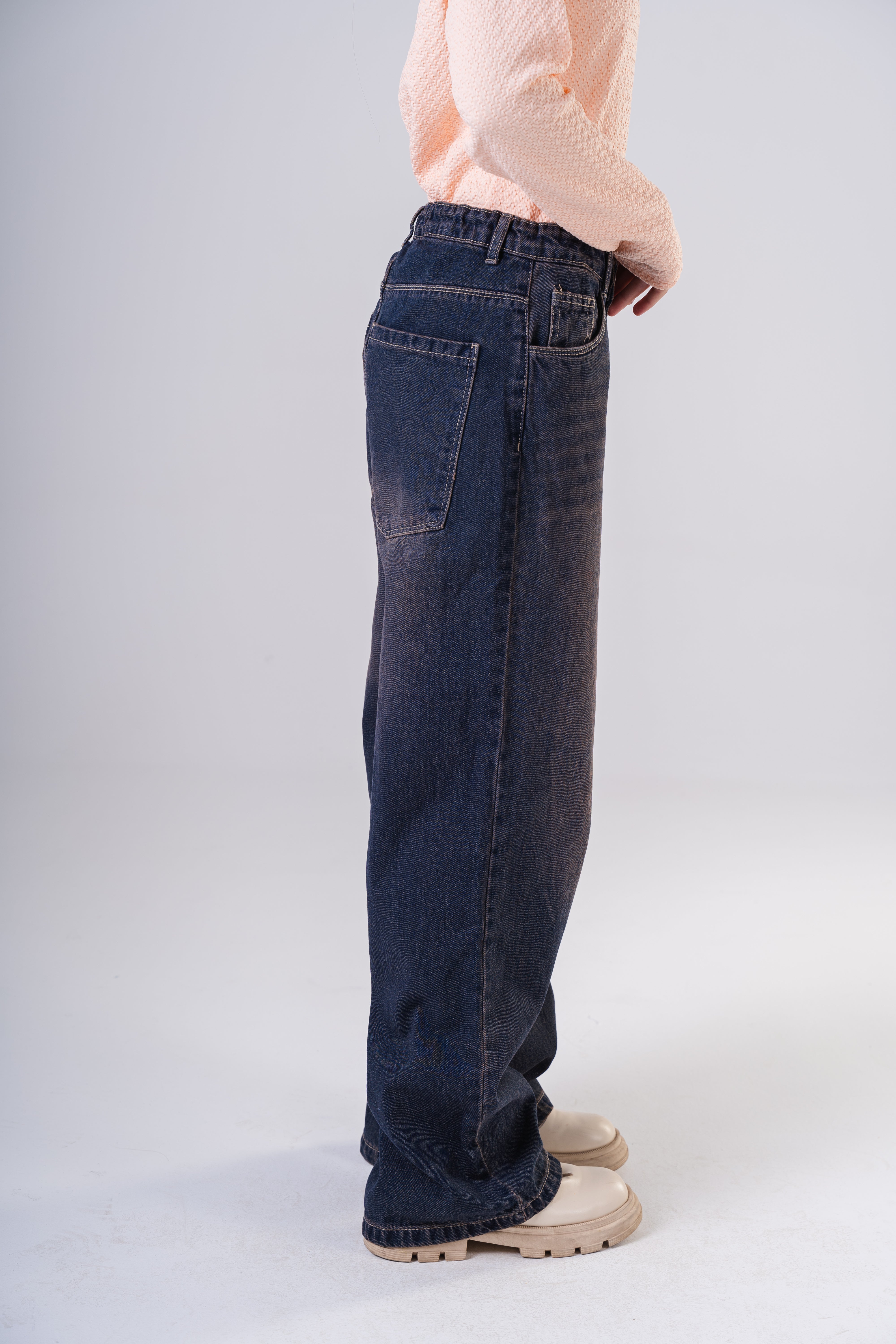 Girls Relaxed Fit Baggy Jeans