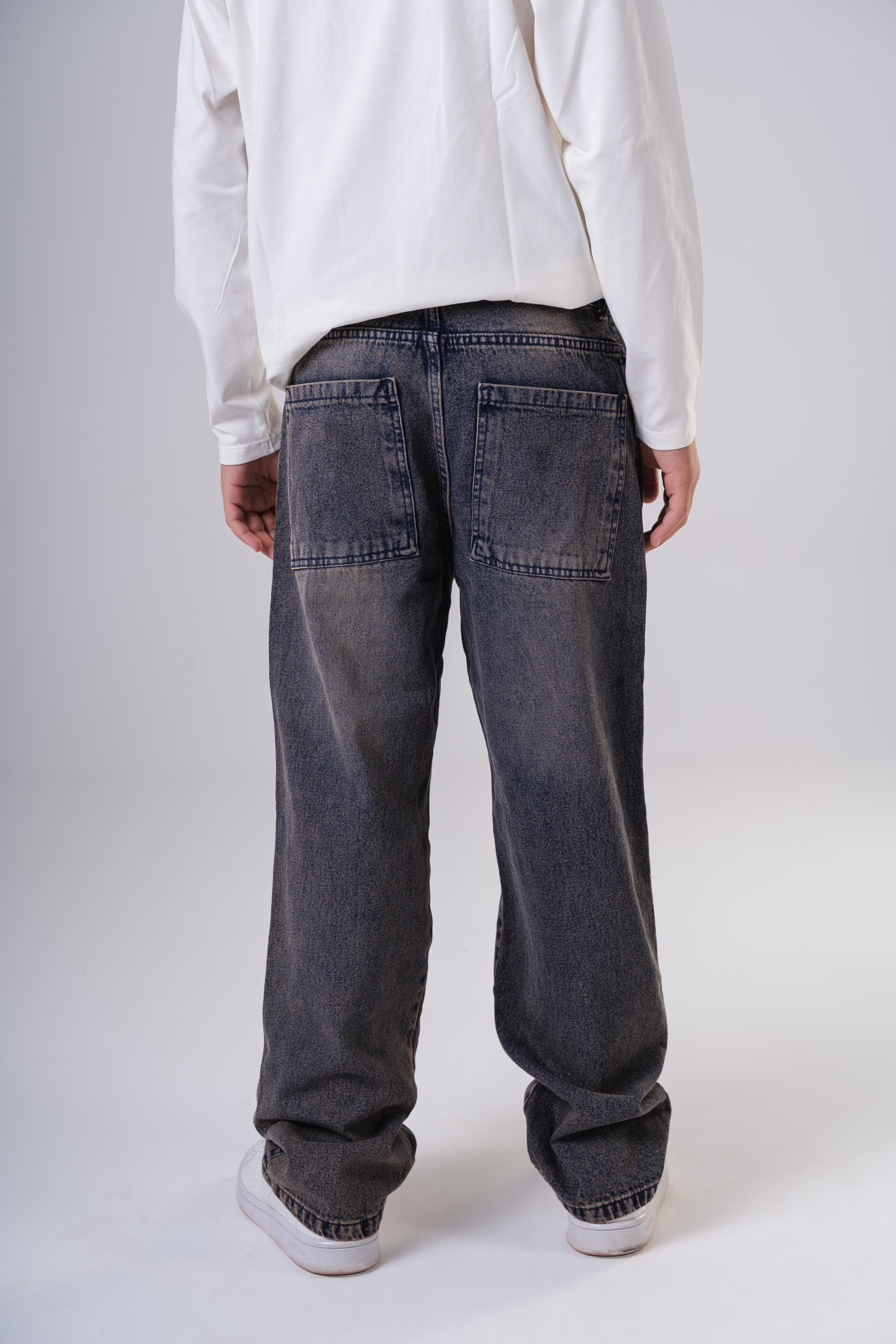 Boy's Baggy Denim Jeans With Pockets