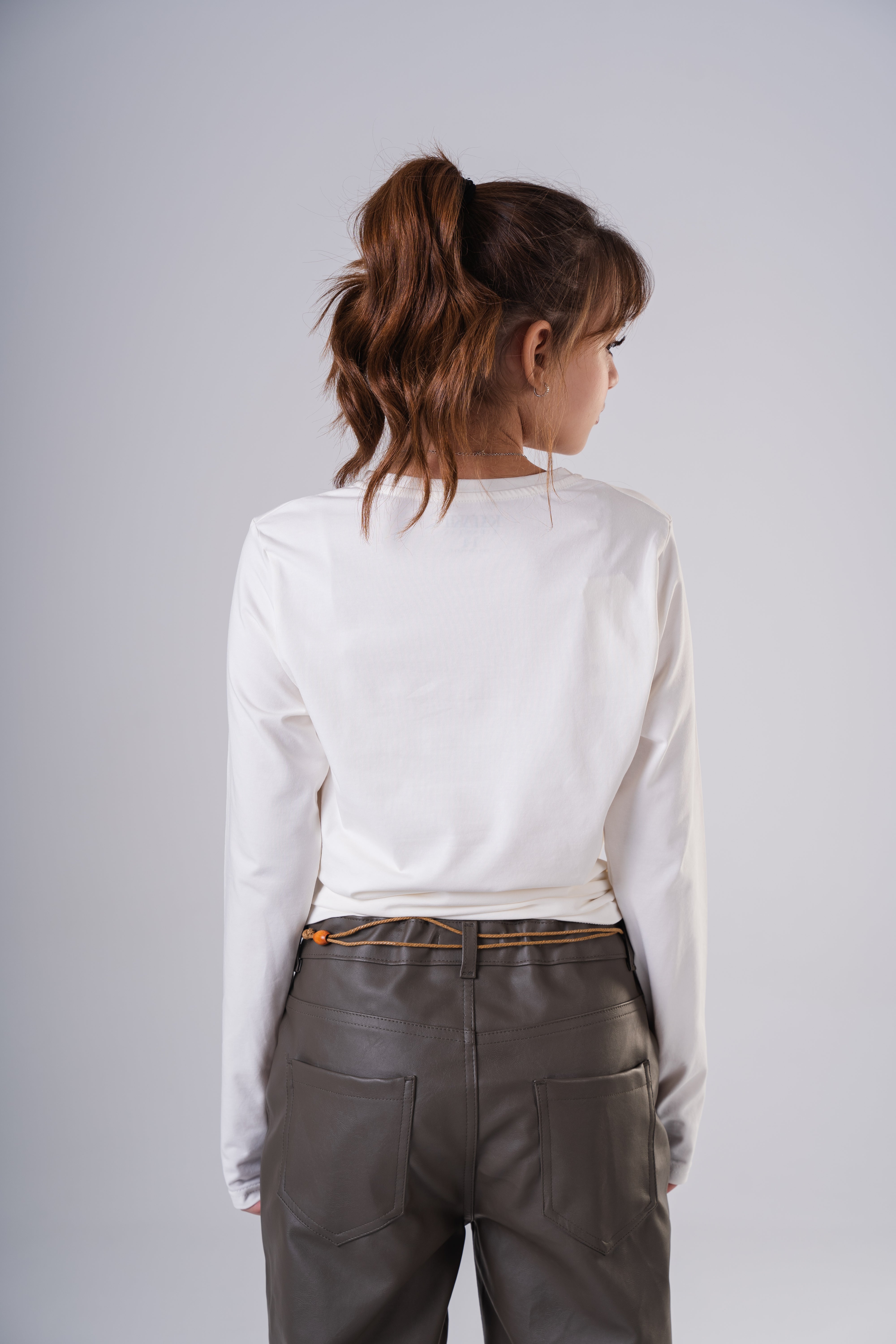 Girls Graphic Crewneck Cotton Sweatshirt