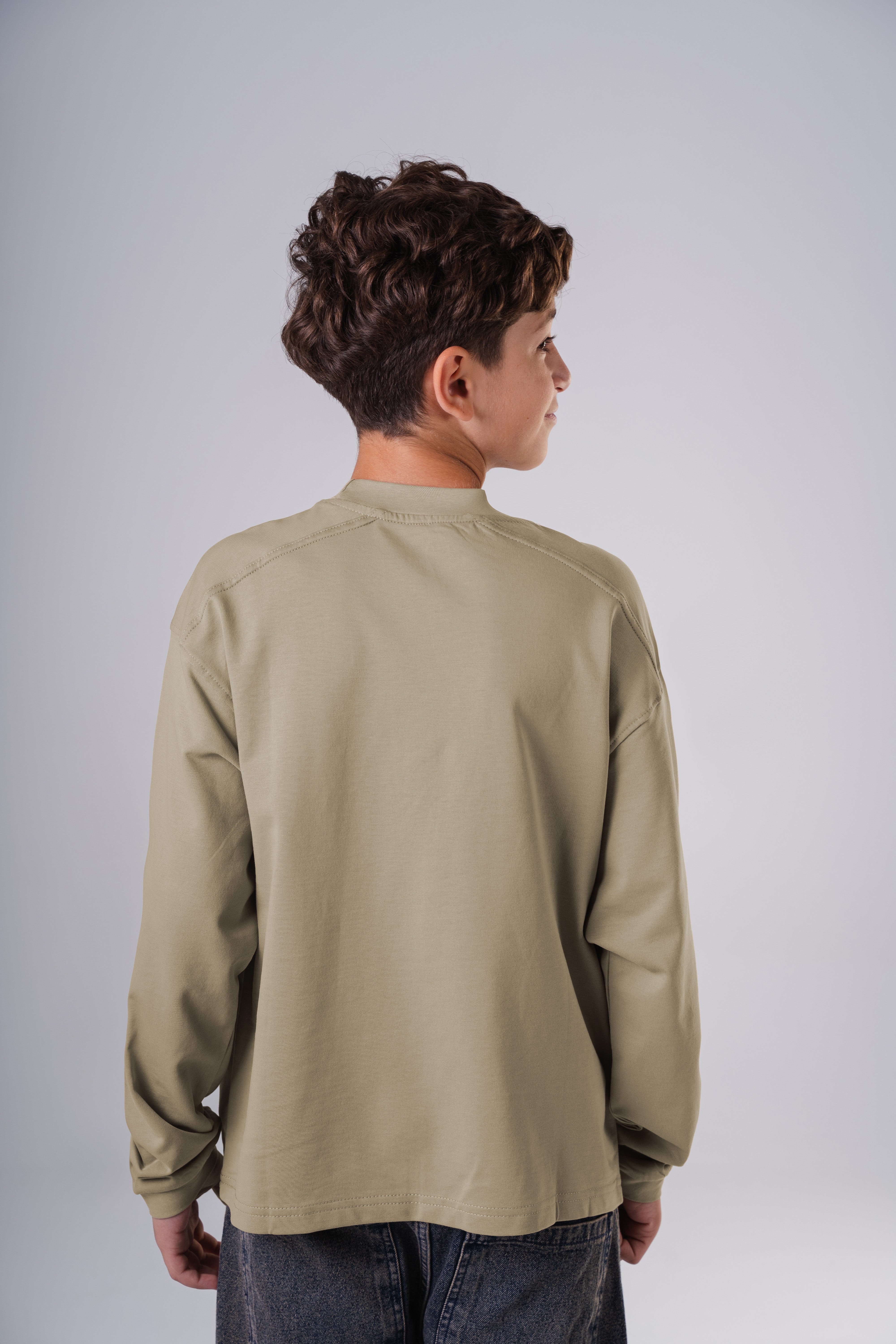 Boy's Relaxed Fit Crewneck Sweatshirt with Print