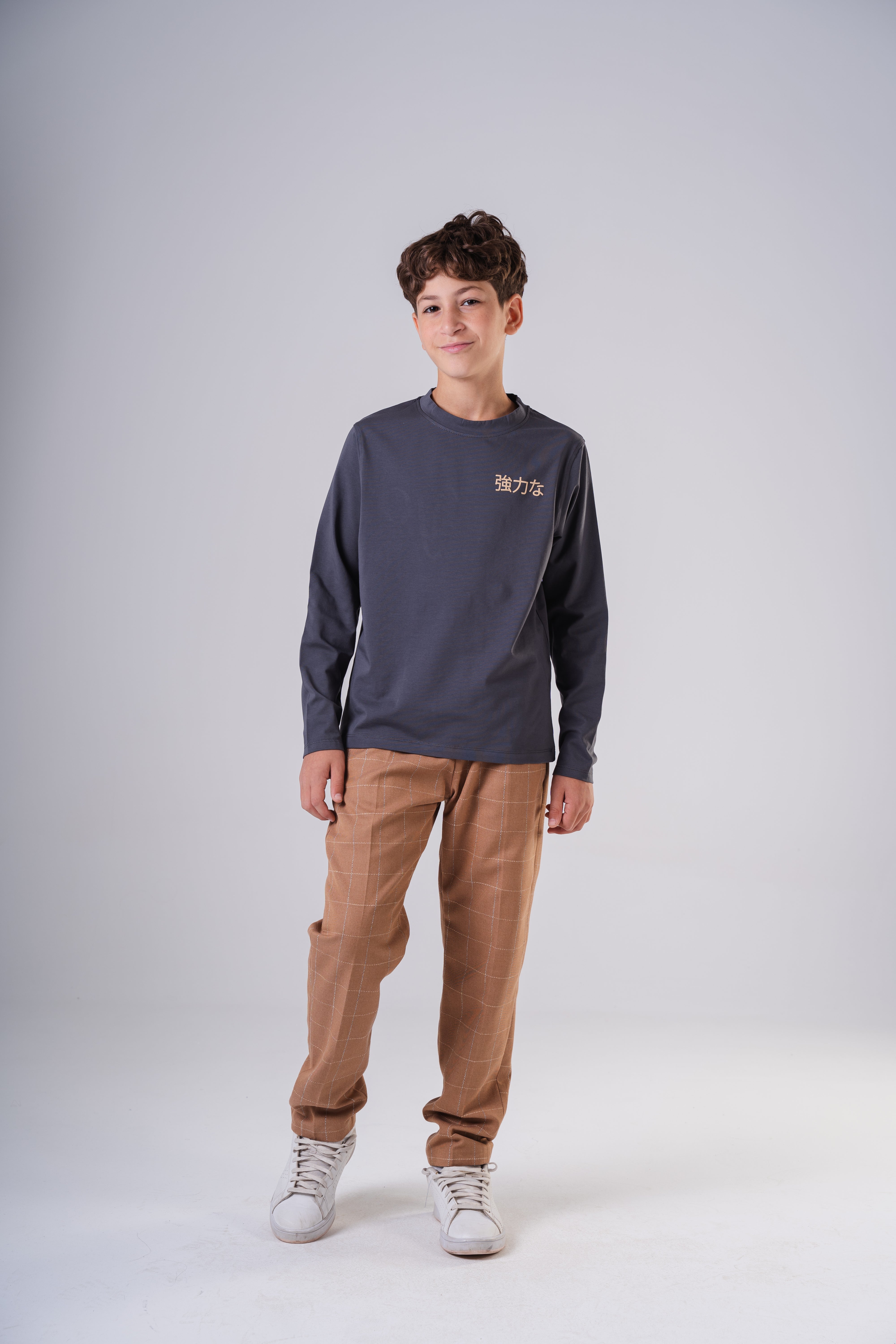 Boys' Checkered Plaid Trousers