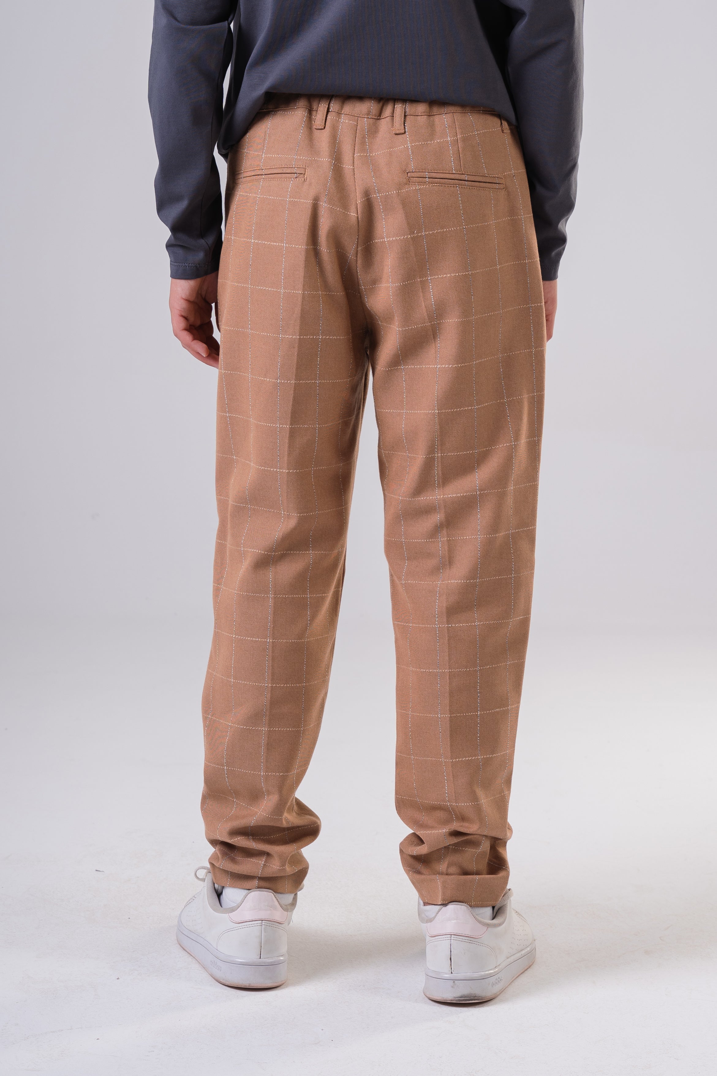 Boys' Checkered Plaid Trousers