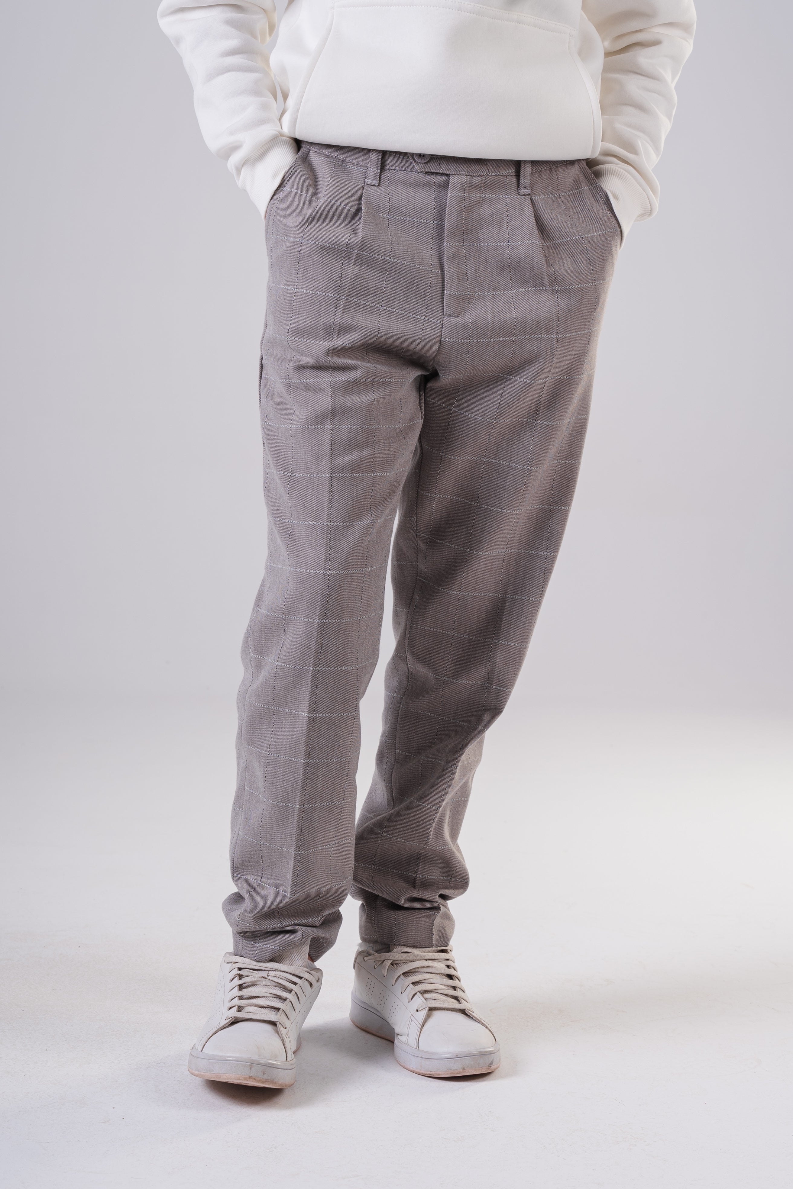 Boys' Checkered Plaid Trousers