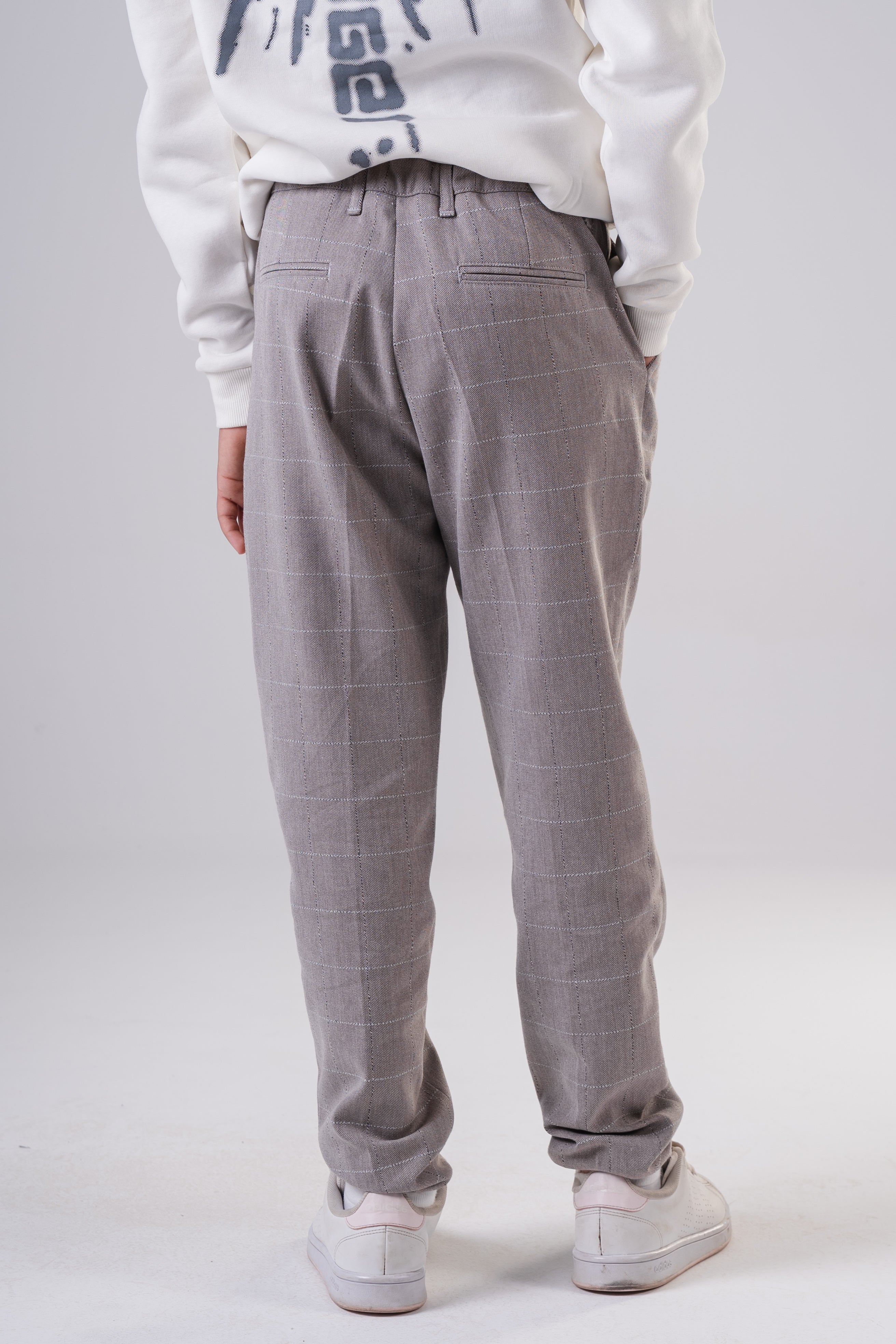 Boys' Checkered Plaid Trousers