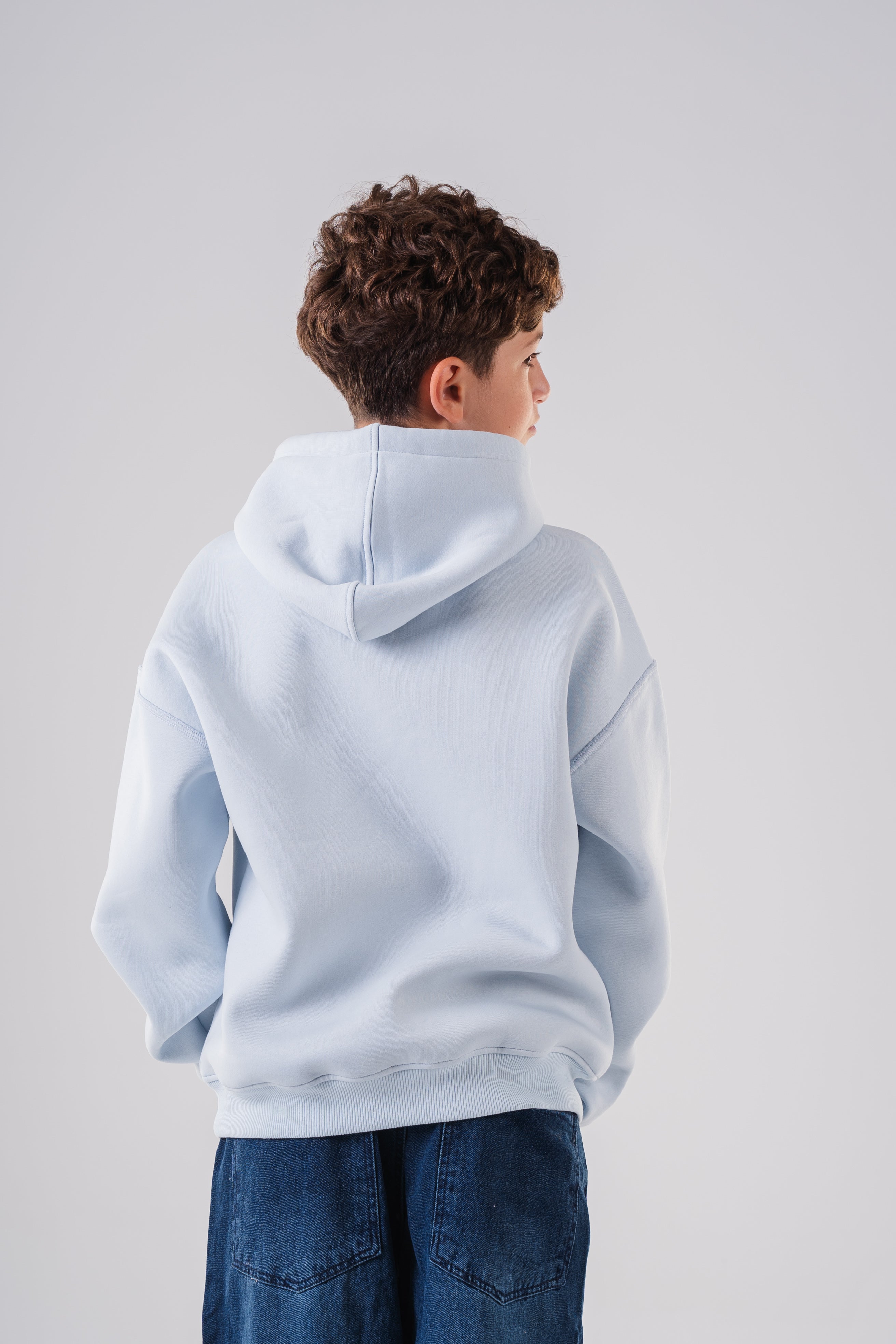 Oversized Hoodie with Eagle Graphic For Boys