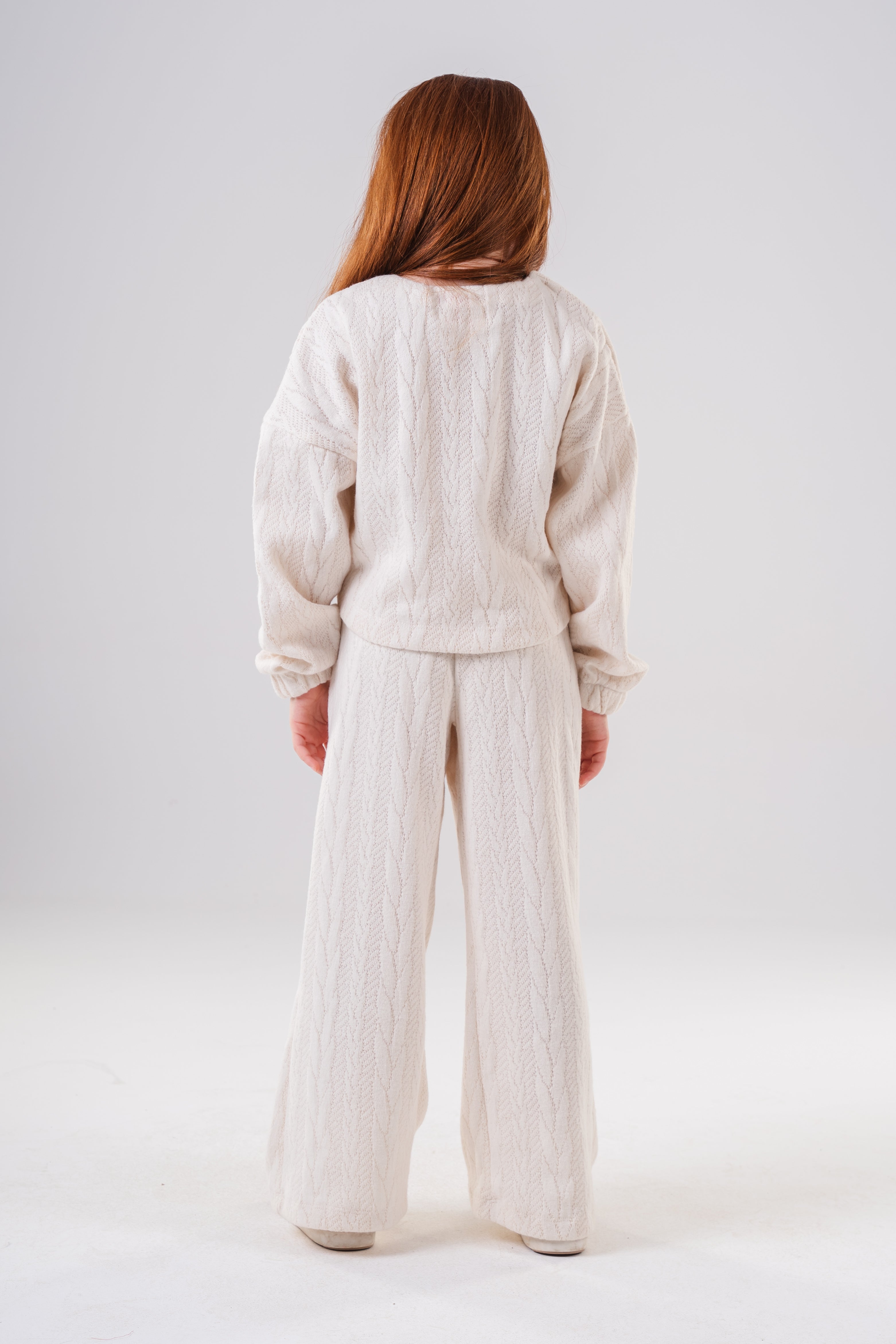 Girls Cozy Knitted Loungewear Set