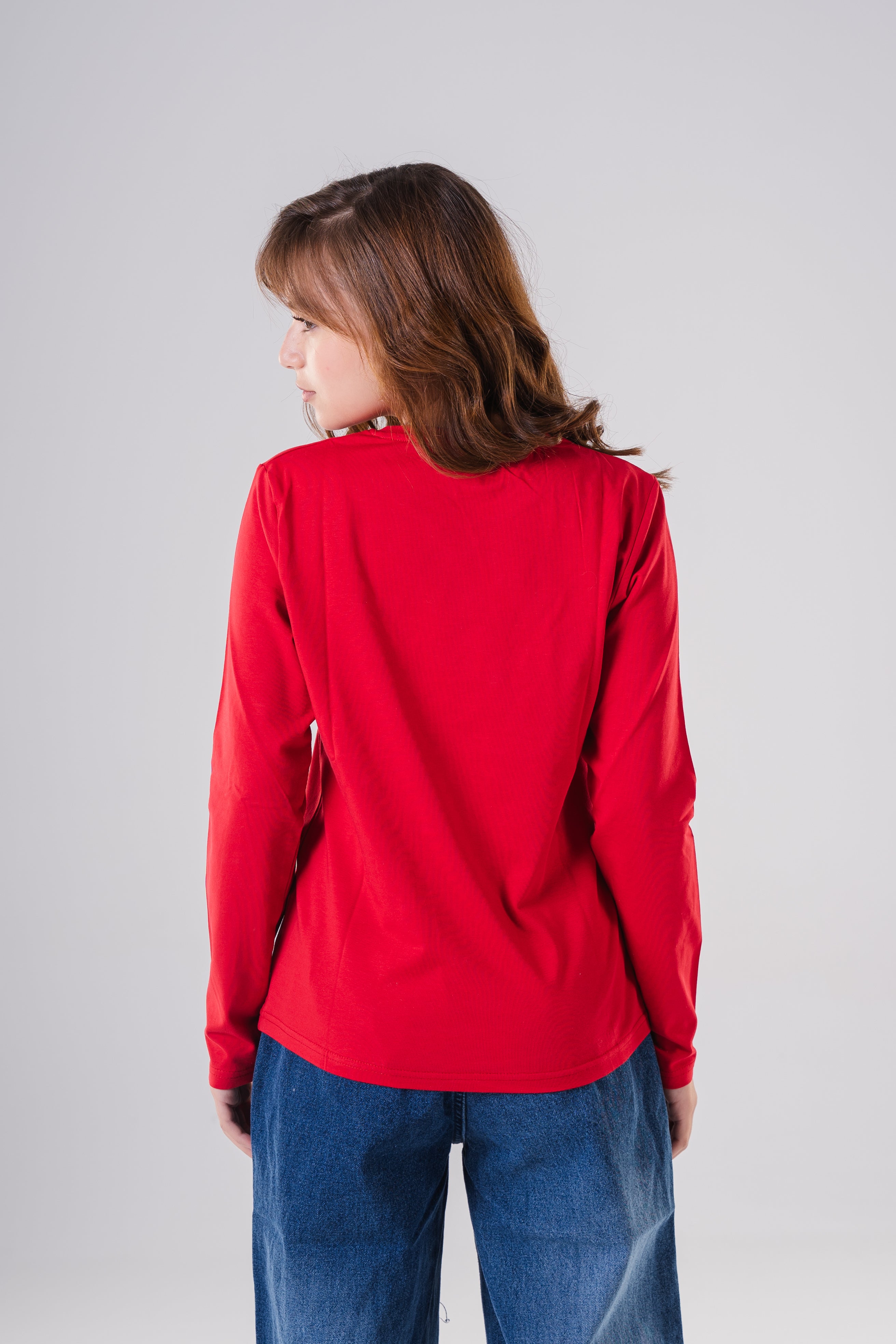 Girls Comfy Cotton Long-Sleeve Top