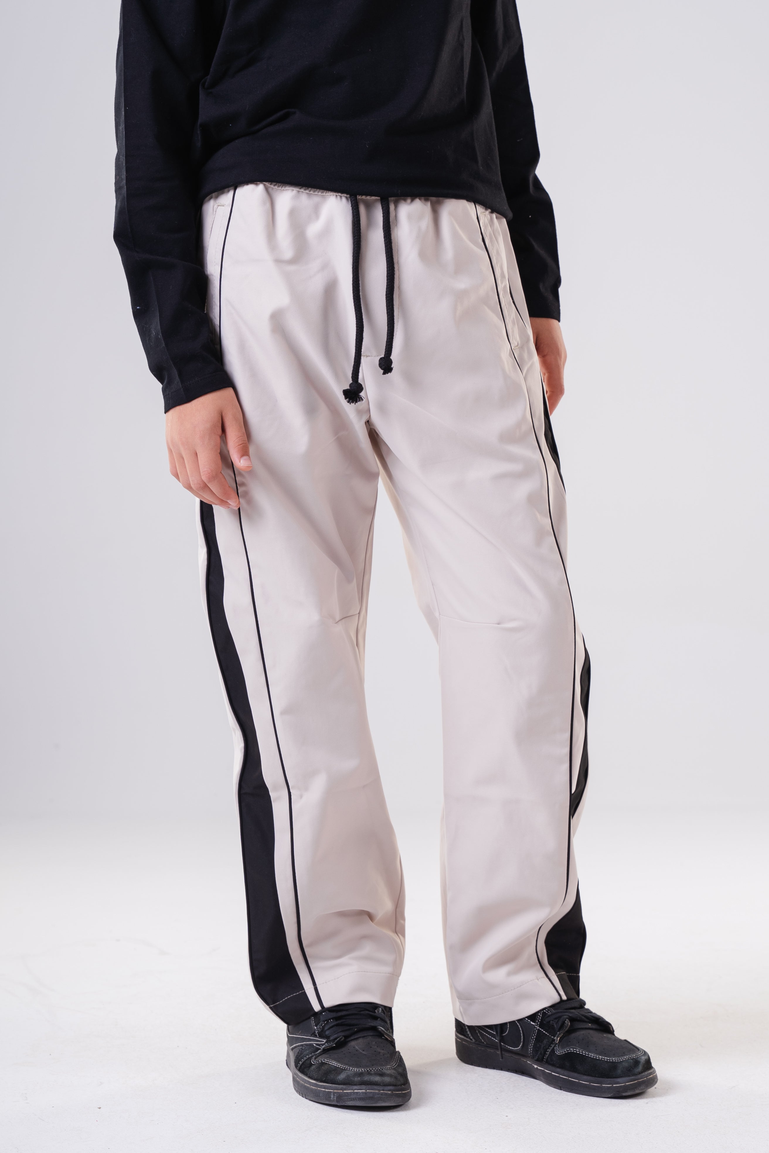 Boys Wide-Leg Streetwear Pants with Drawcord