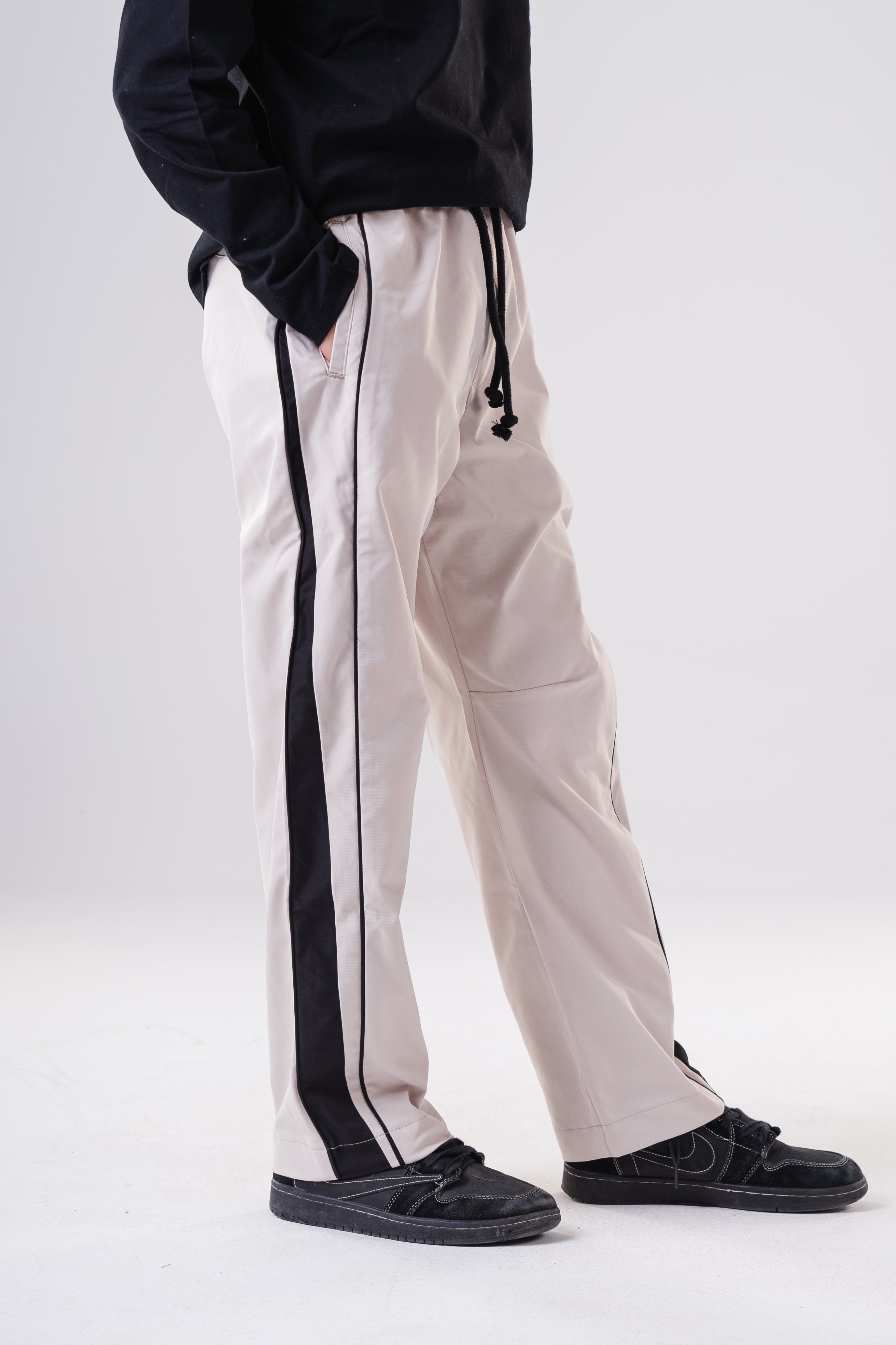 Boys Wide-Leg Streetwear Pants with Drawcord