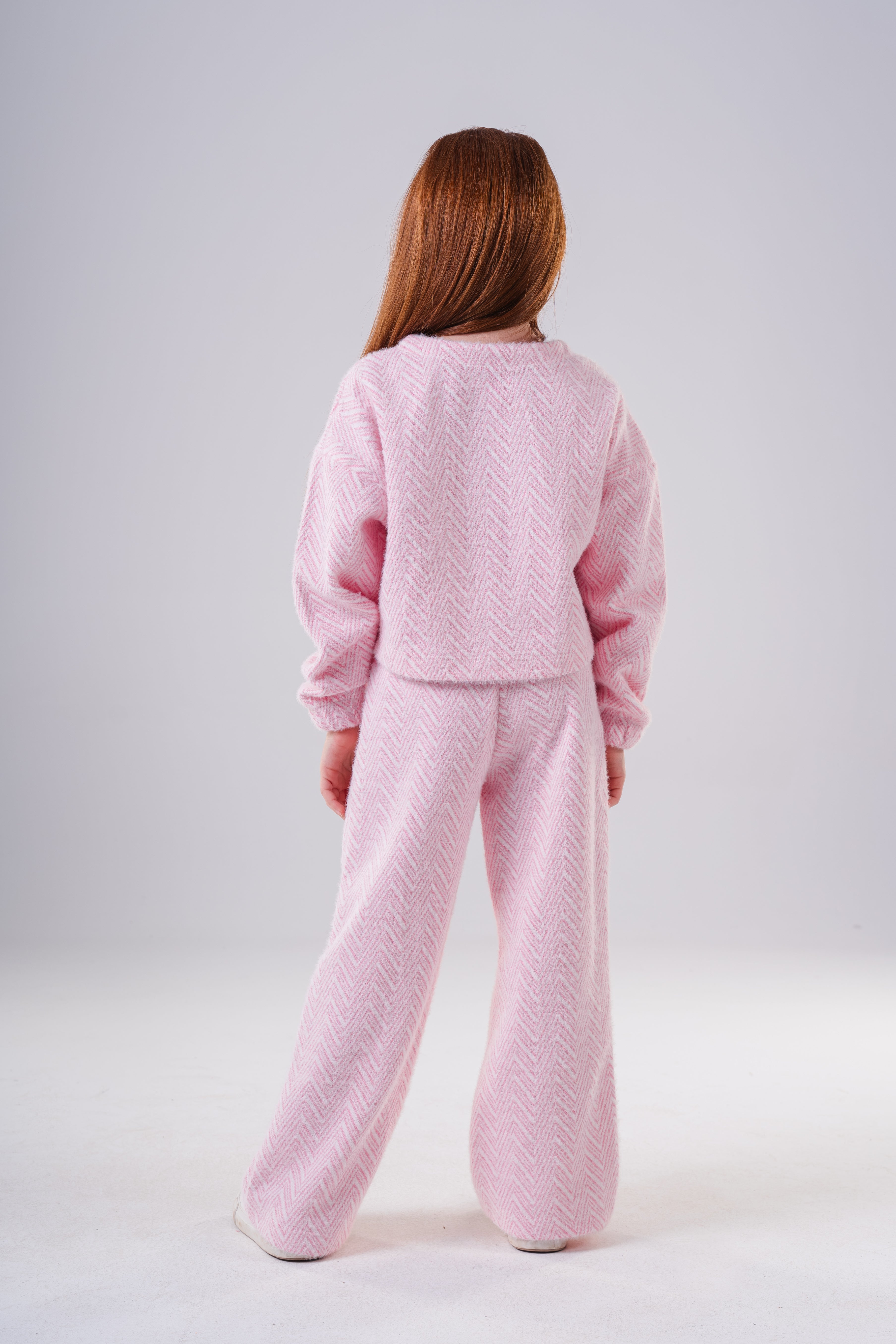 Girls Texture Cozy Knit Two-Piece Set