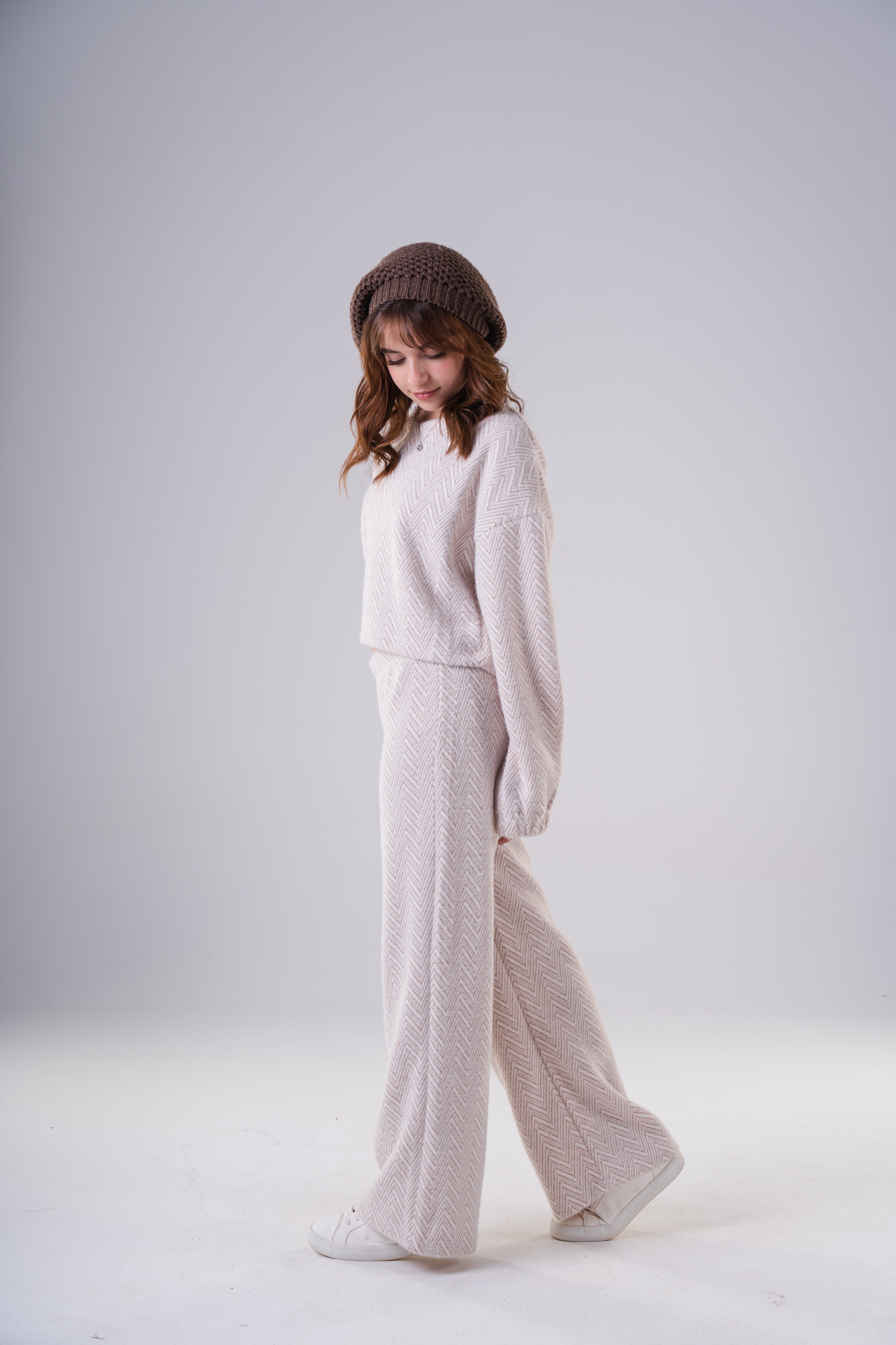 Girls Texture Cozy Knit Two-Piece Set