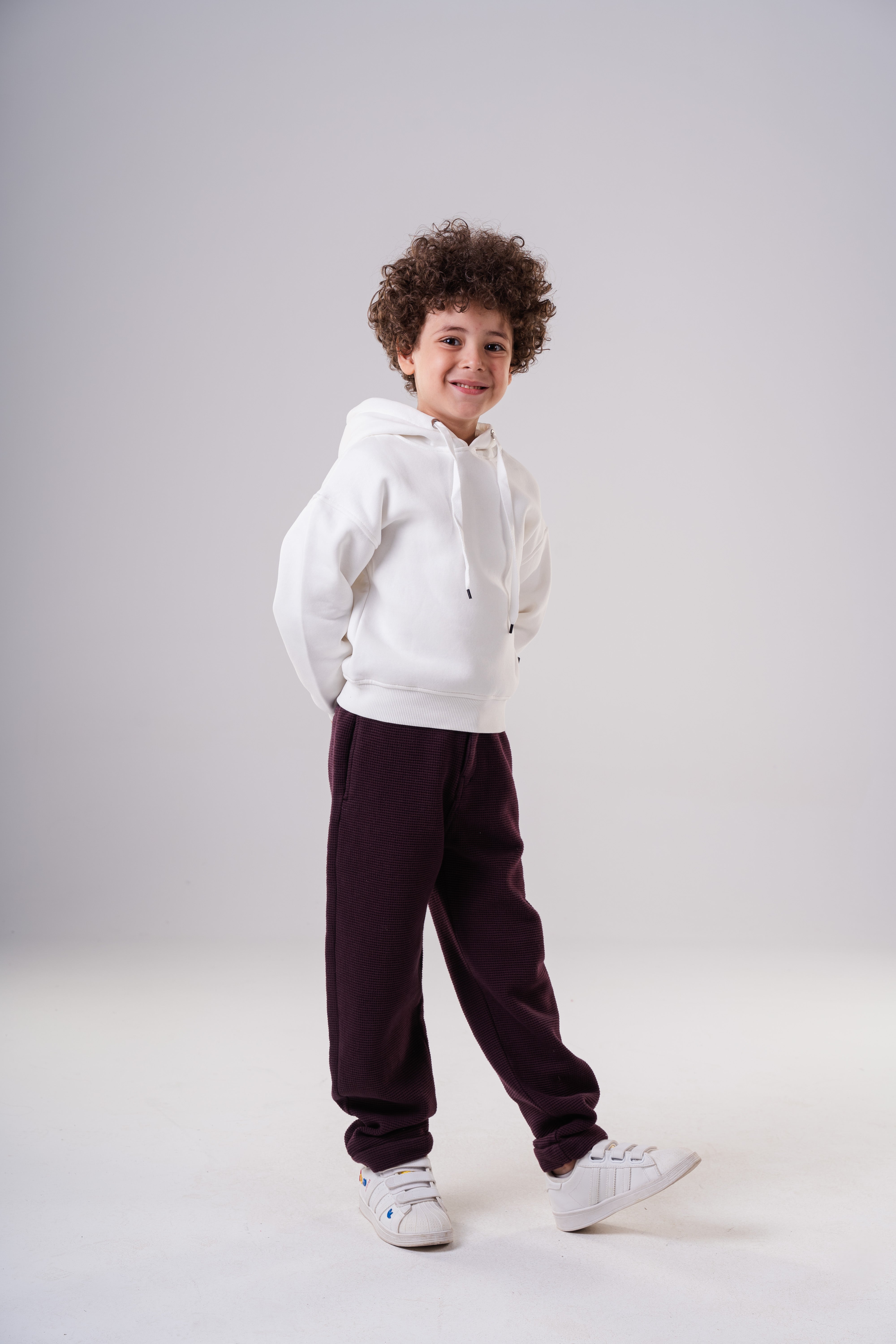 Boys Essential Hoodie with Embossed Lion Back