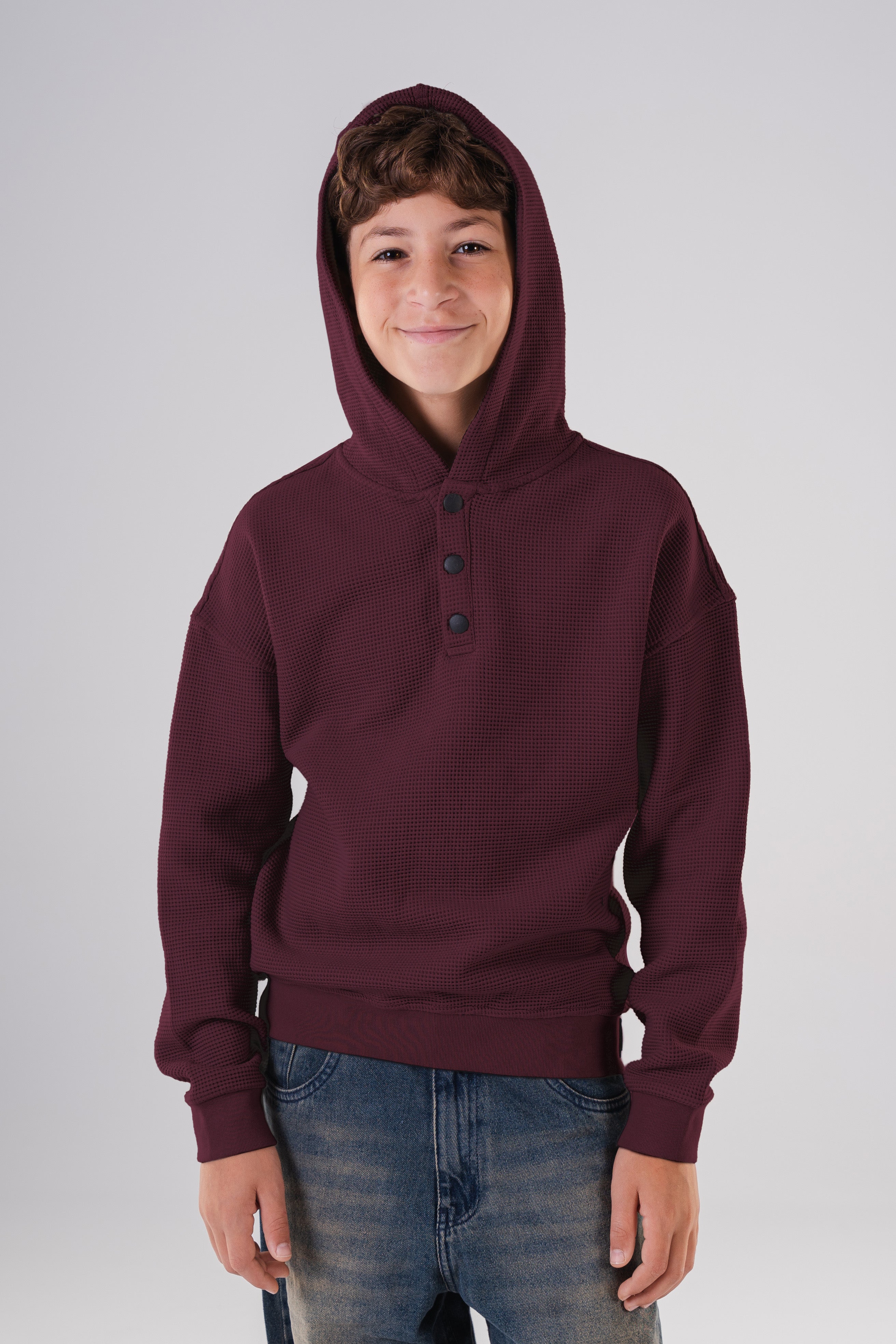 Textured Oversized Hoodie