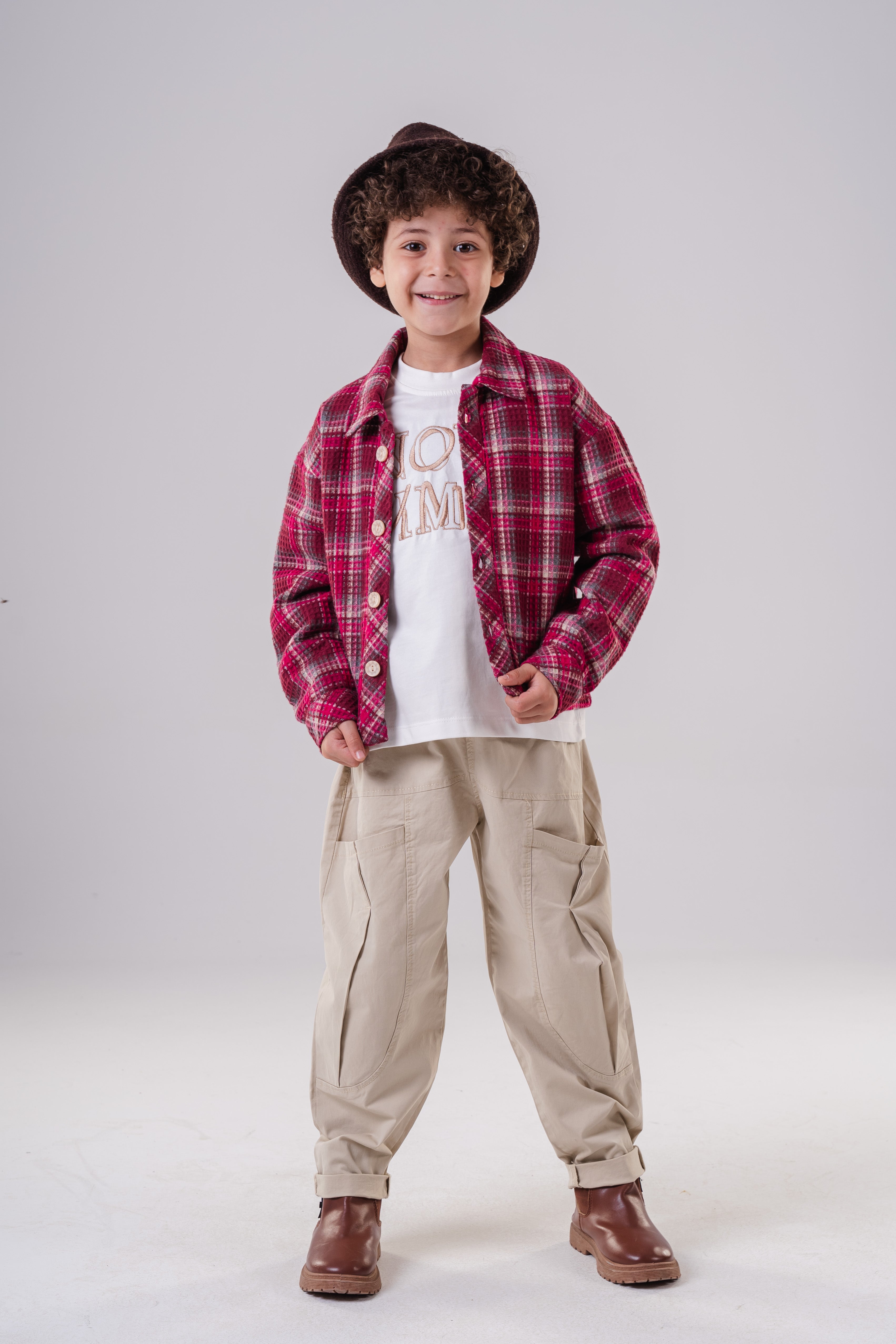 Boy's Wide-Leg Cargo Pants