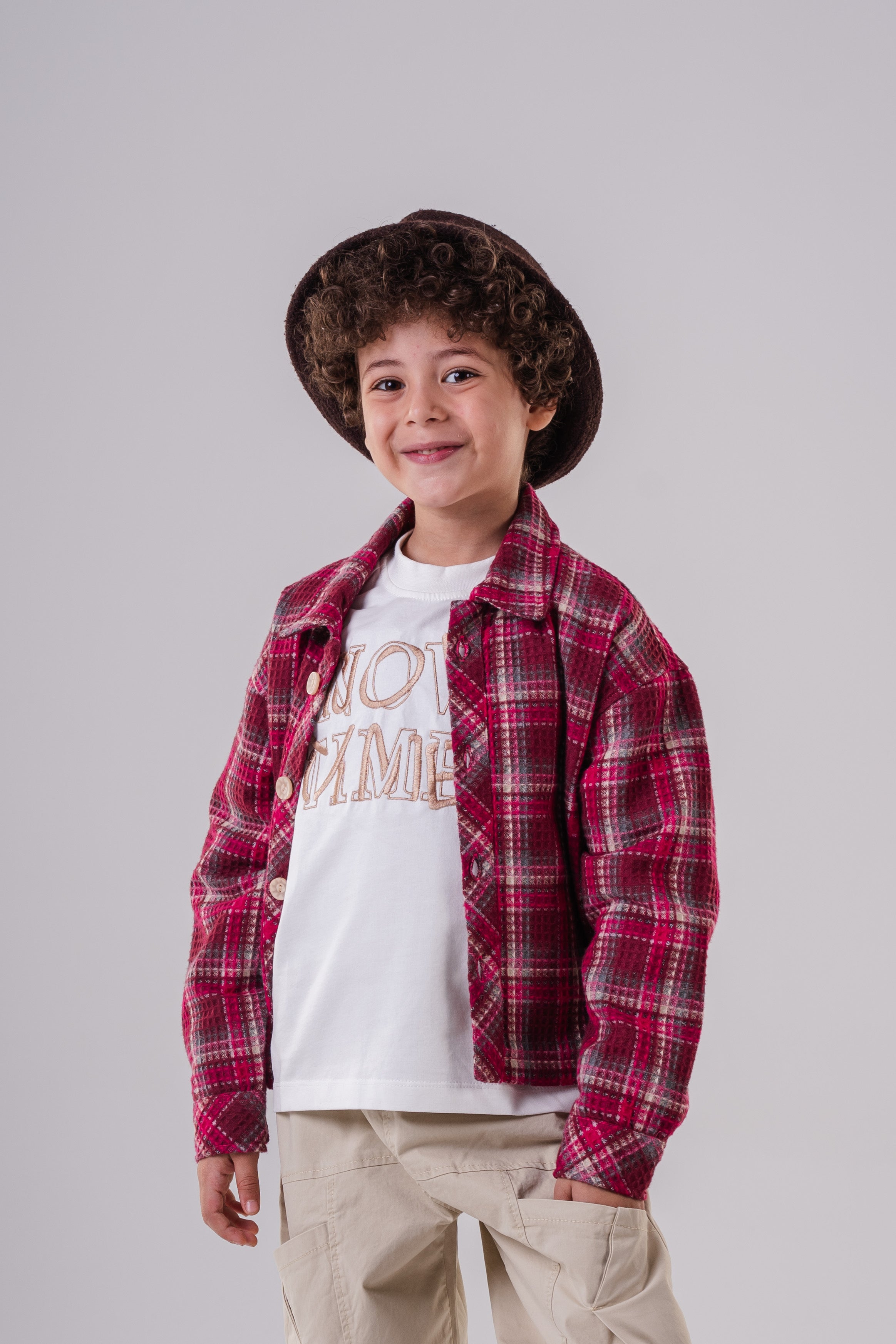 Boys' Plaid Flannel Overshirt