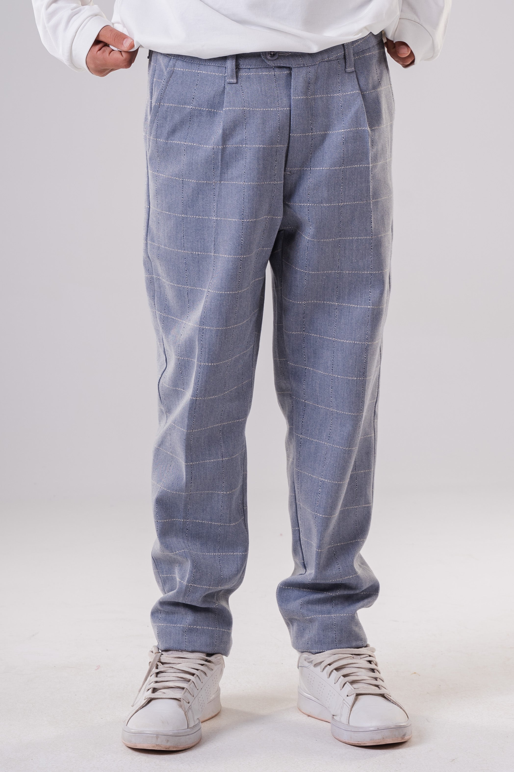 Boys' Checkered Plaid Trousers