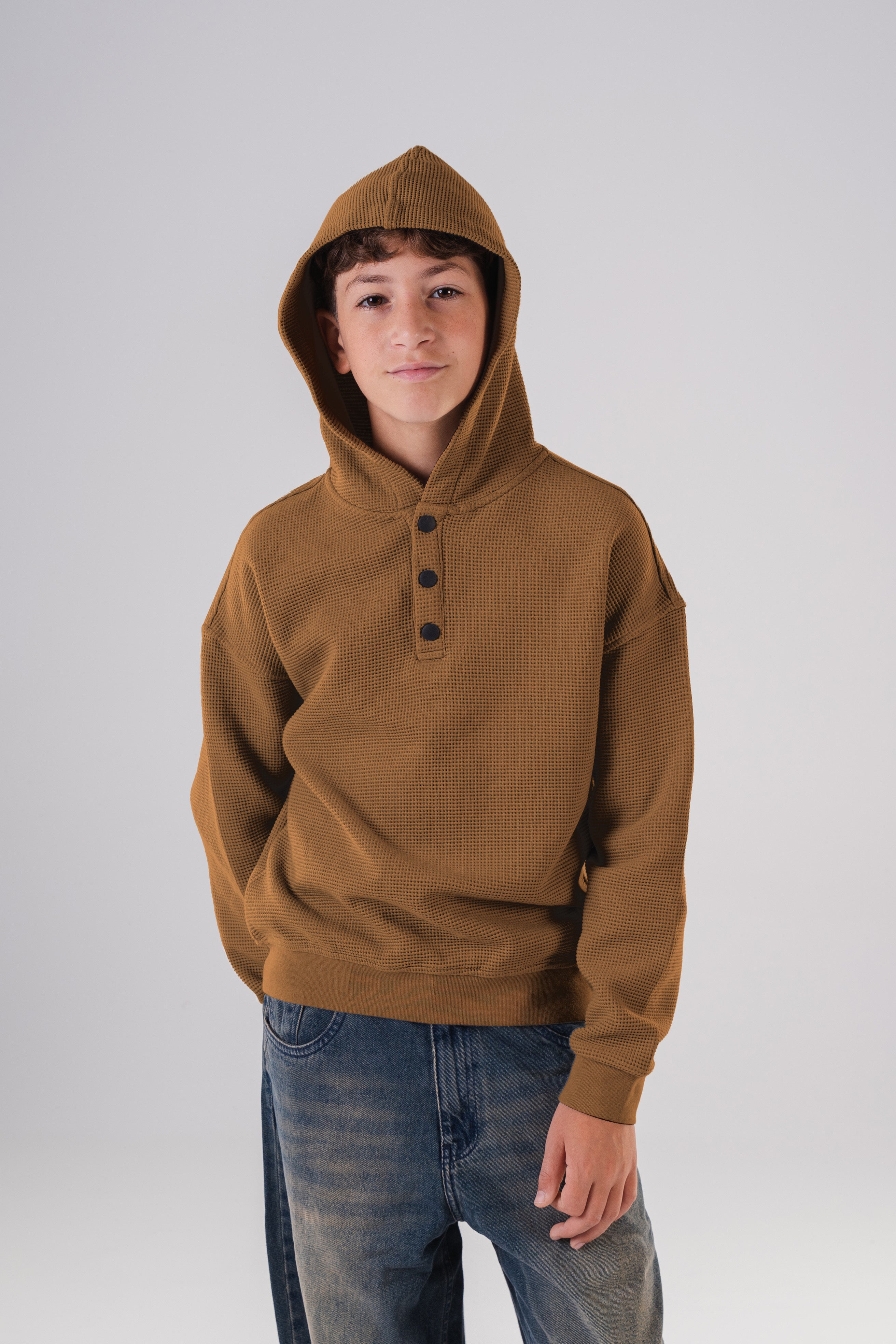 Textured Oversized Hoodie