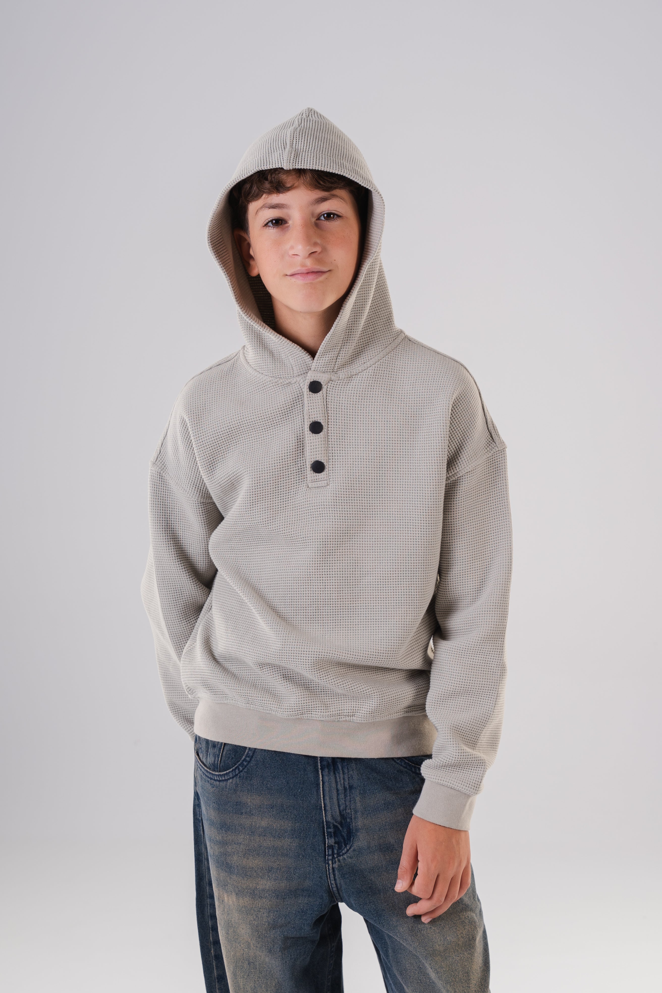 Textured Oversized Hoodie