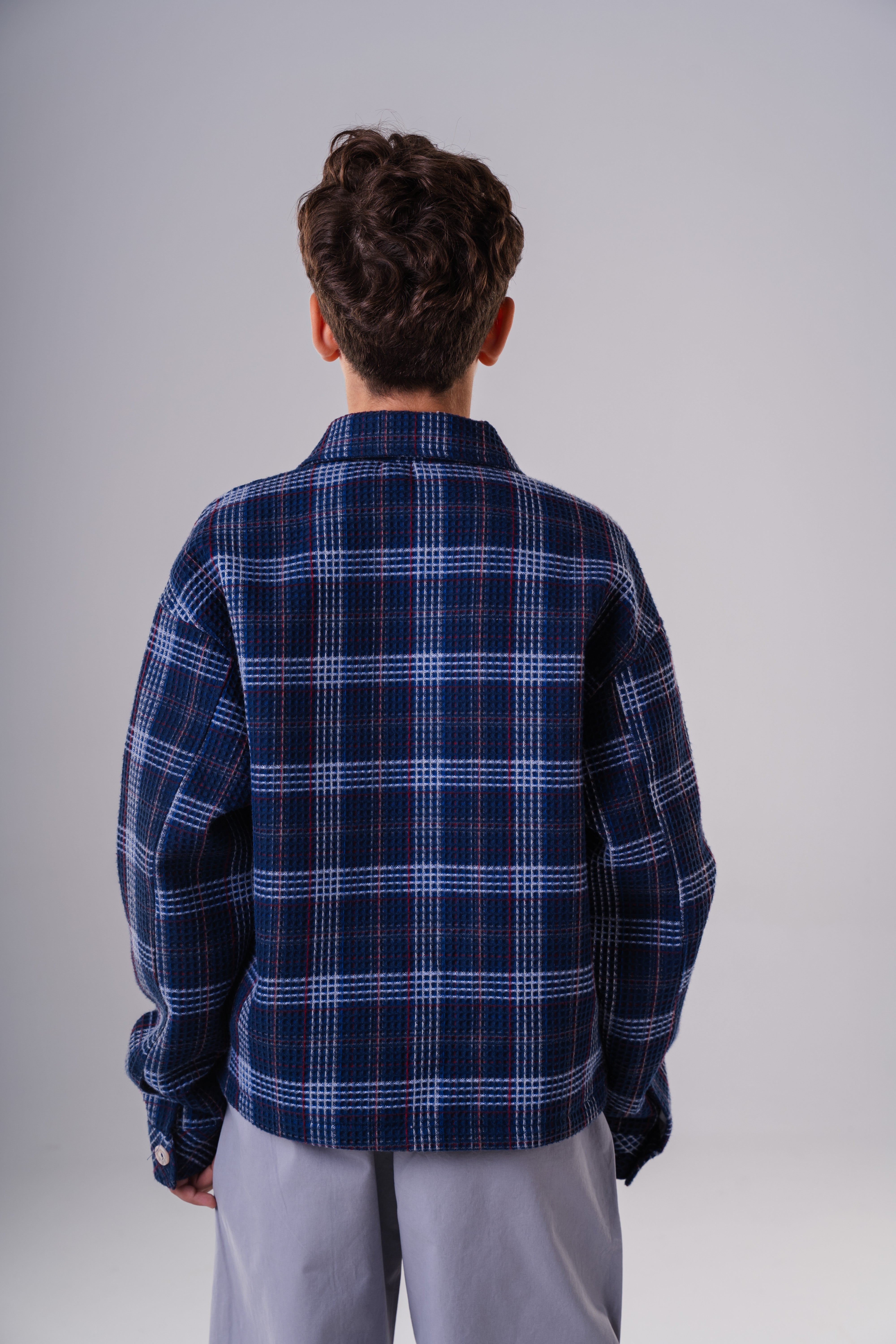 Boys' Plaid Flannel Overshirt