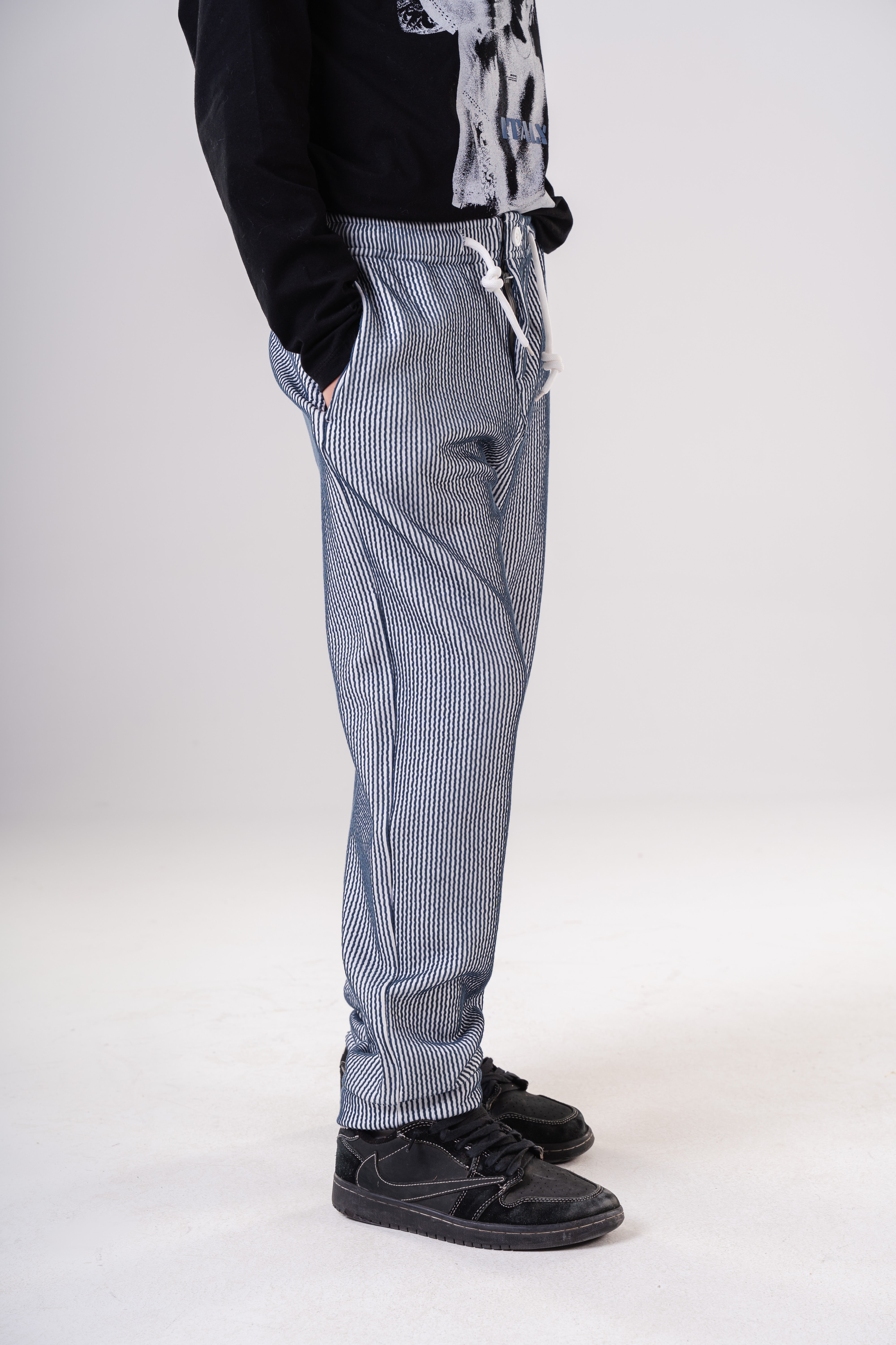 Boy's Vertical Stripe Pants