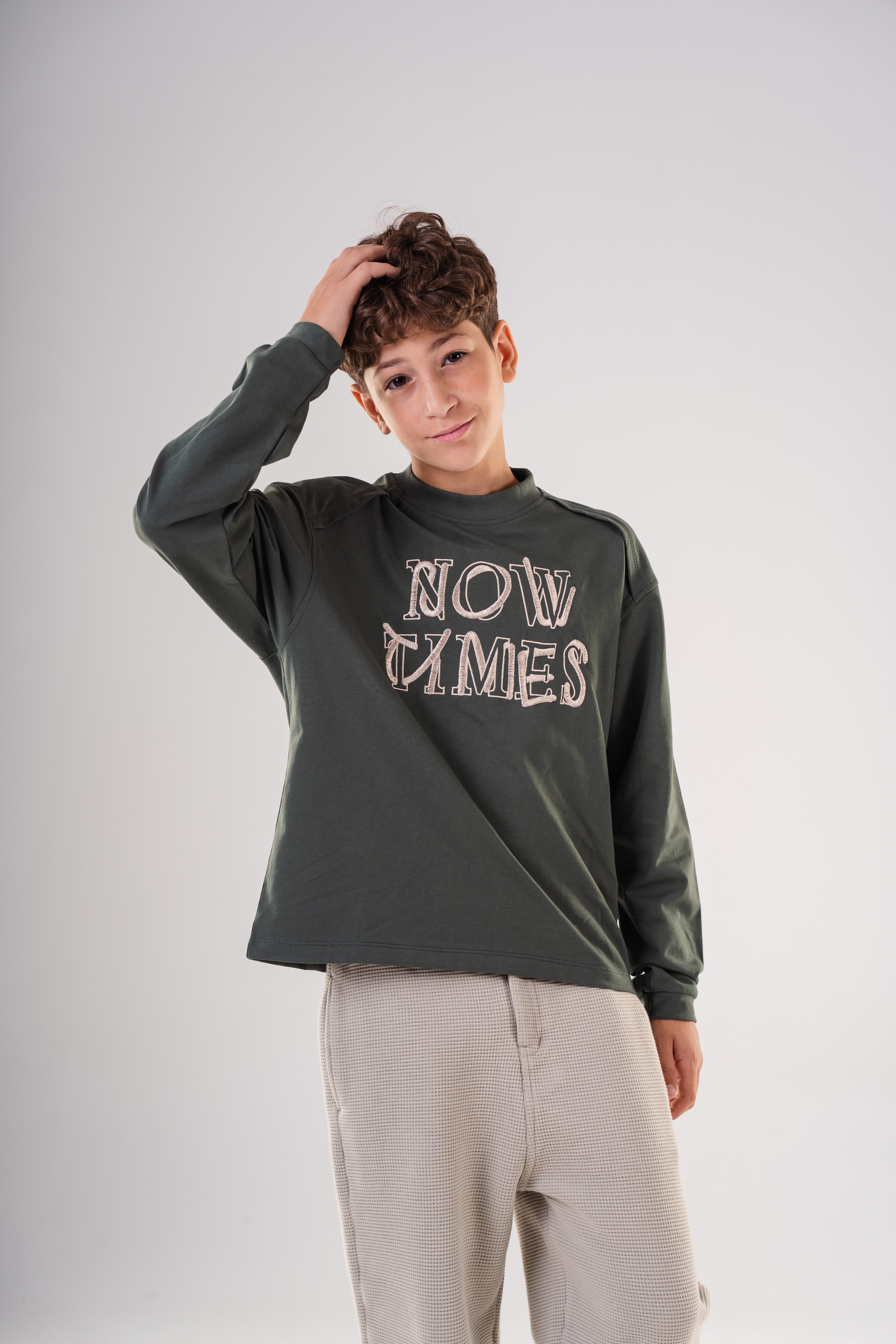 Boys' crew neck Sweatshirt with embroidery
