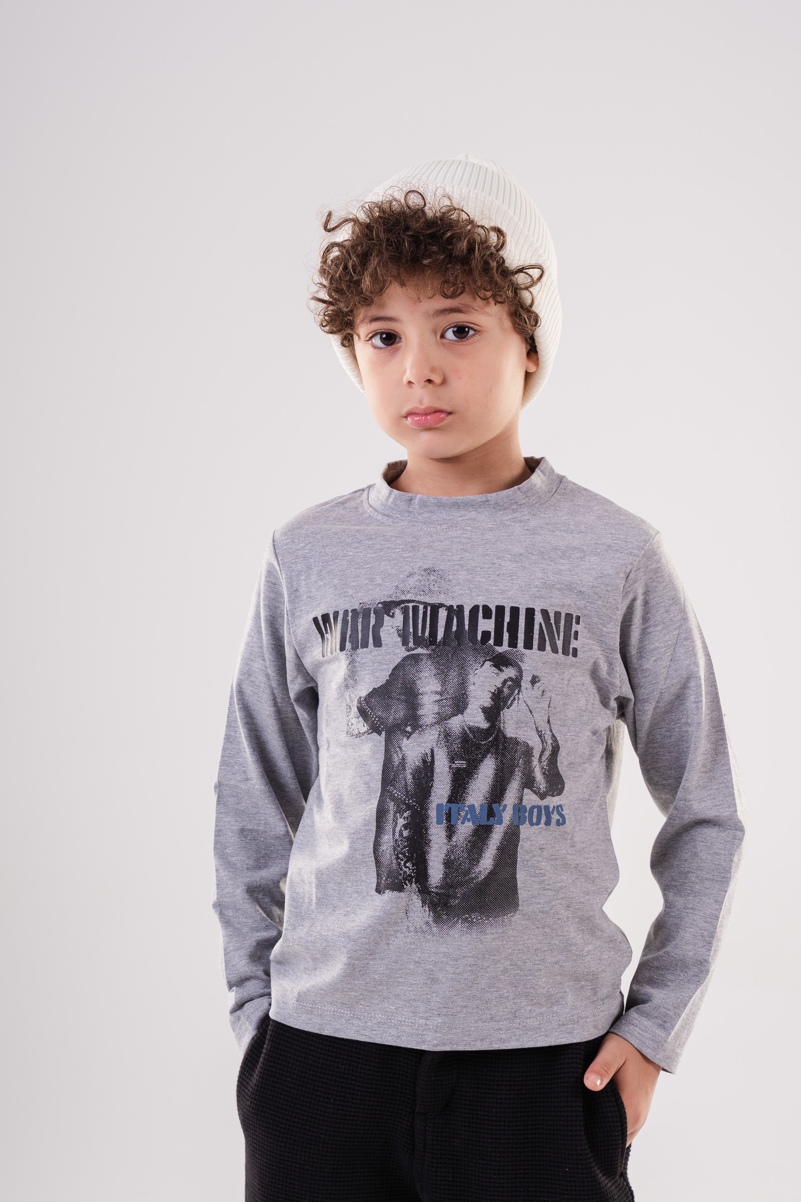 Boy's Long Sleeve Graphic Cotton Sweatshirt