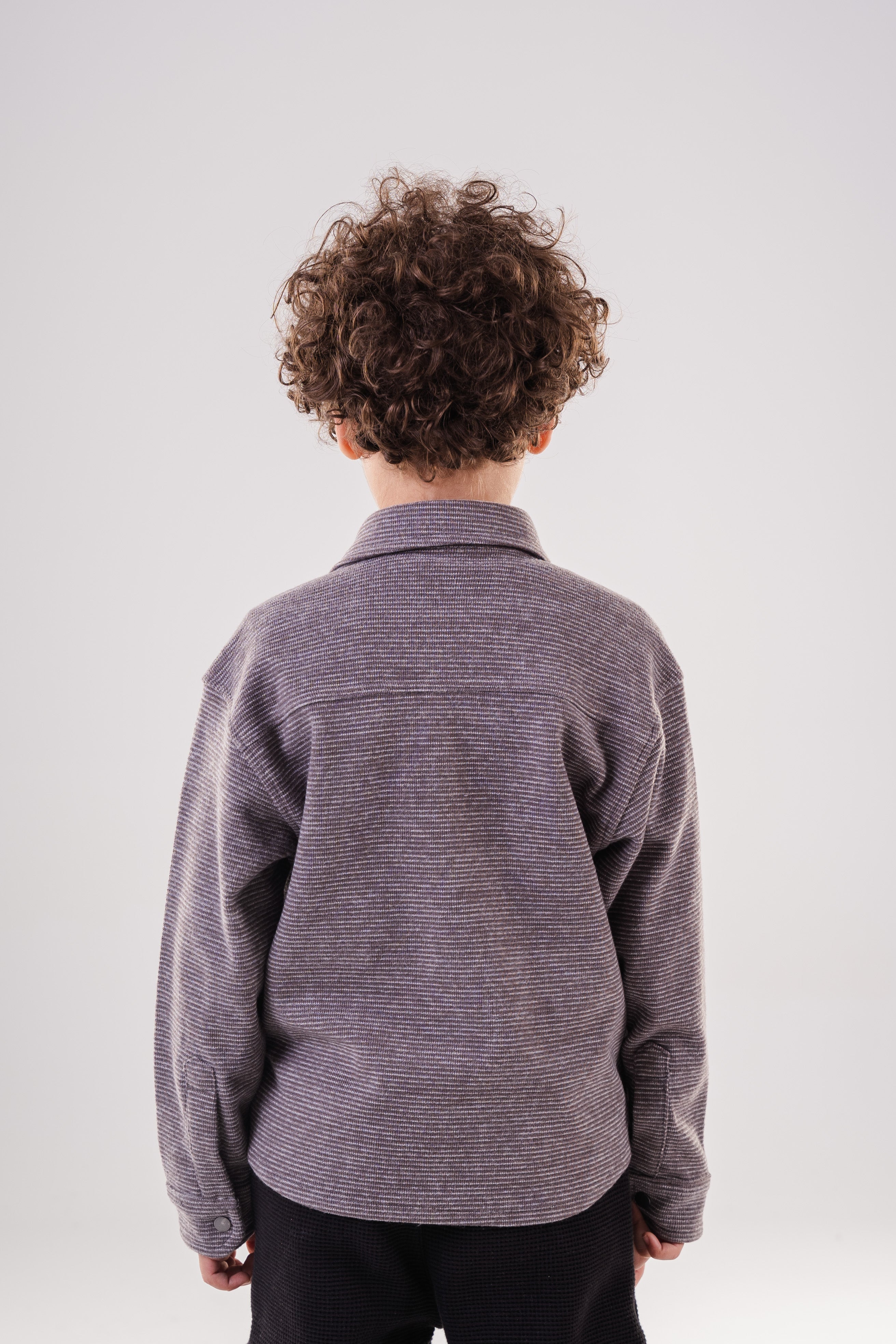 Comfort-Fit Waffle Knit Button-Up Shirt