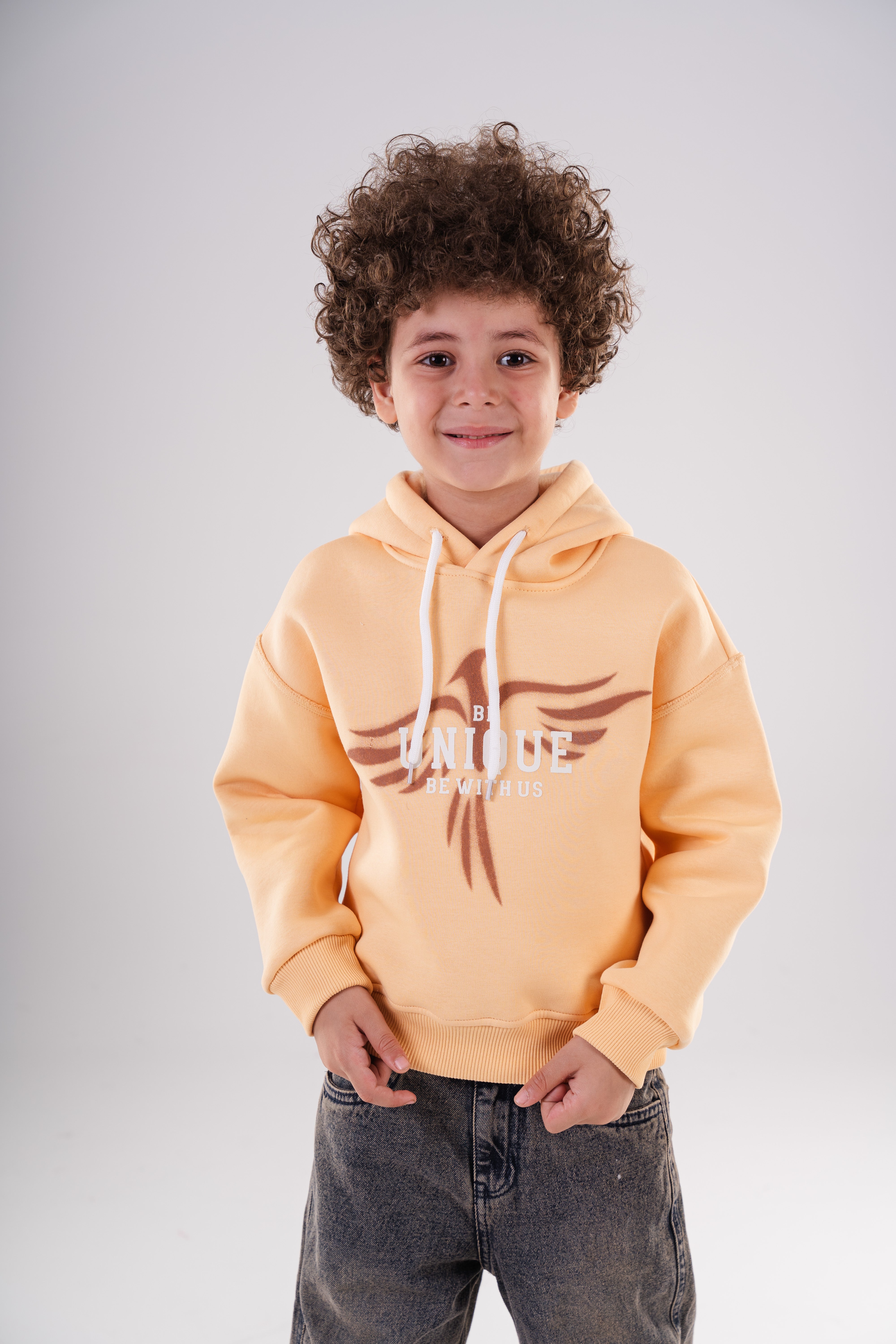 Oversized Hoodie with Eagle Graphic For Boys