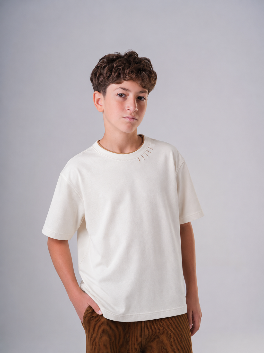 Boys’ "Believe" Inscribed Essential Tee