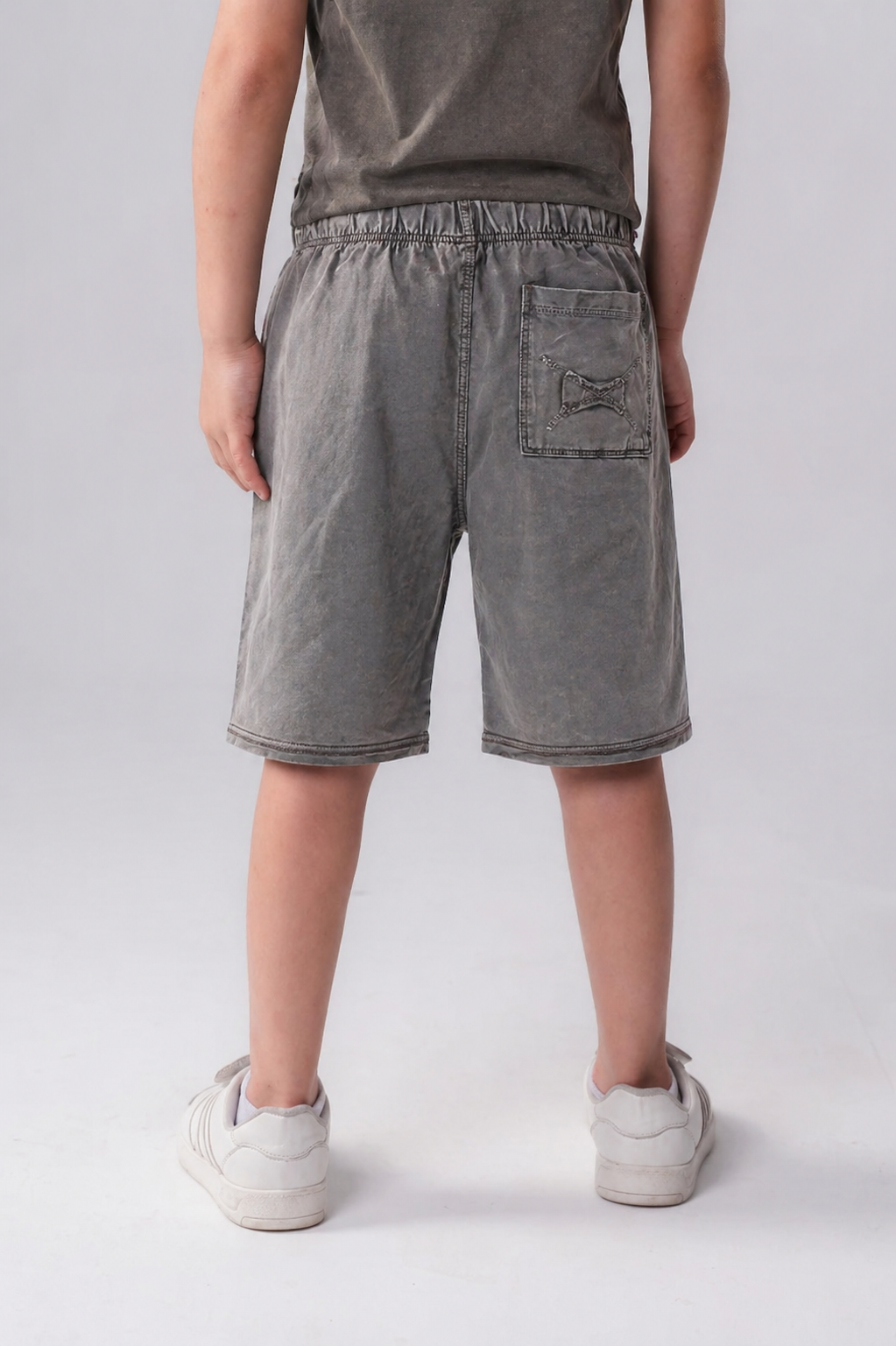 Boys’   Retro Stone-Wash Lounge Shorts