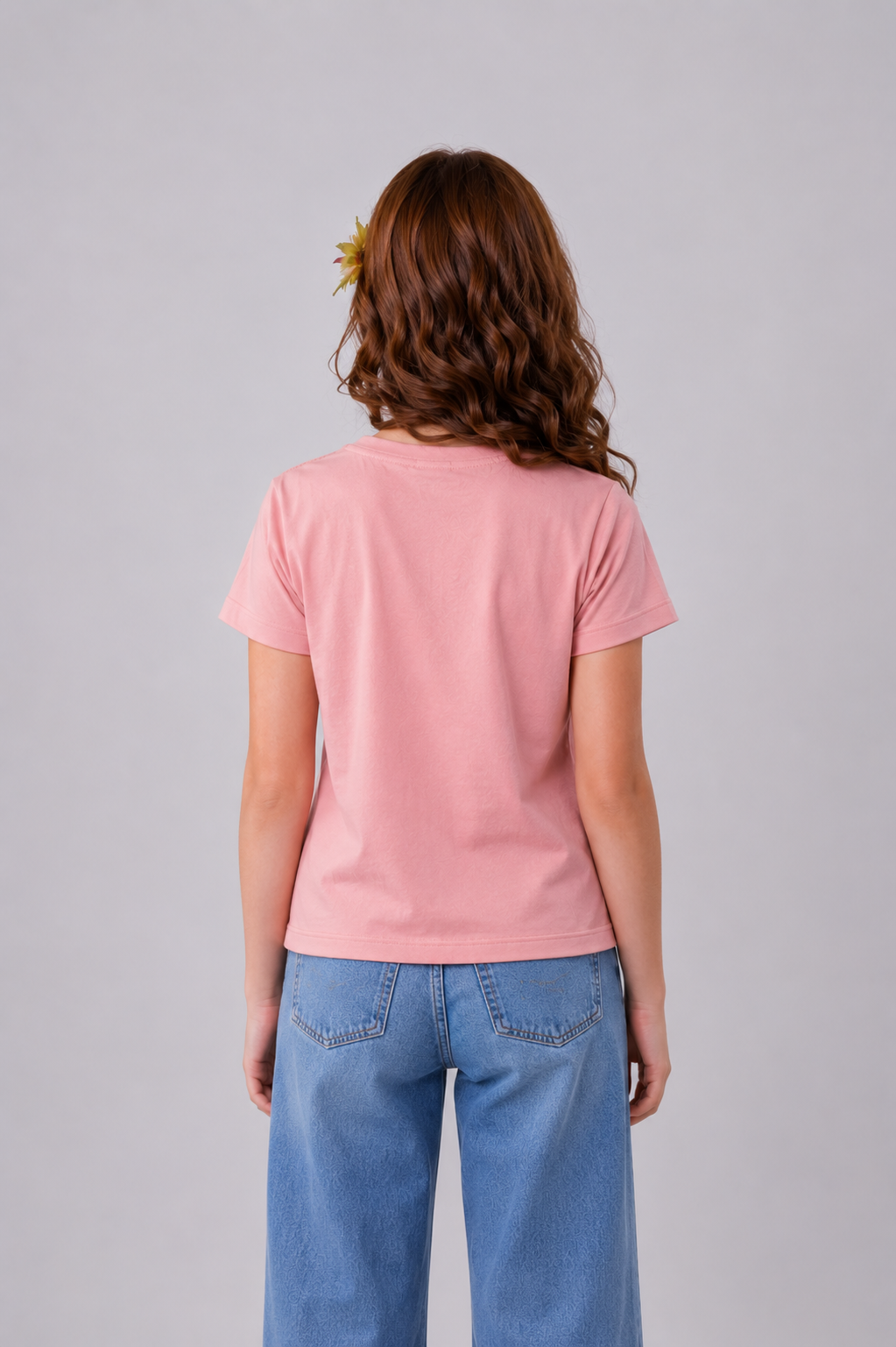 Kids' "Hello" Braided Rope Embroidered Tee