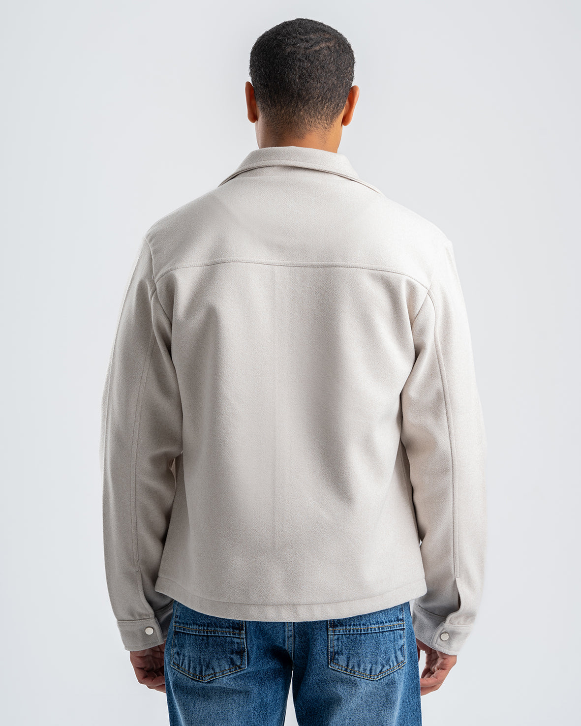 Men's zip-up Light Beige Gogh jacket