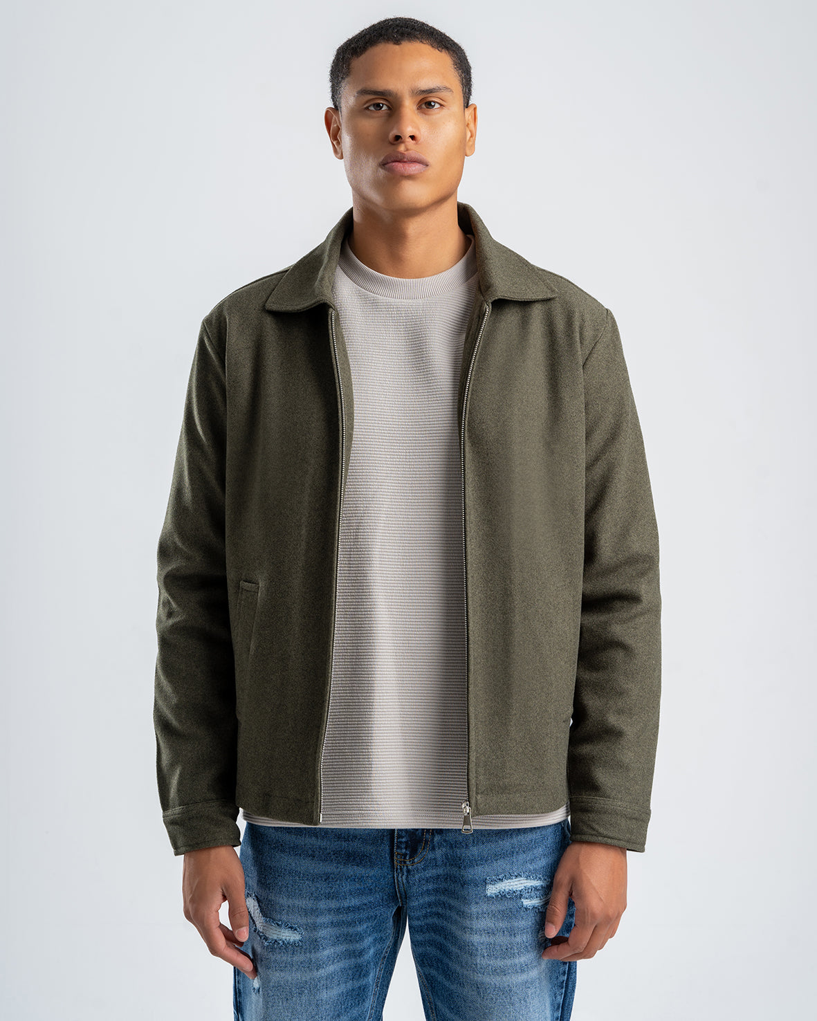 Men's zip-up Olive Gogh jacket