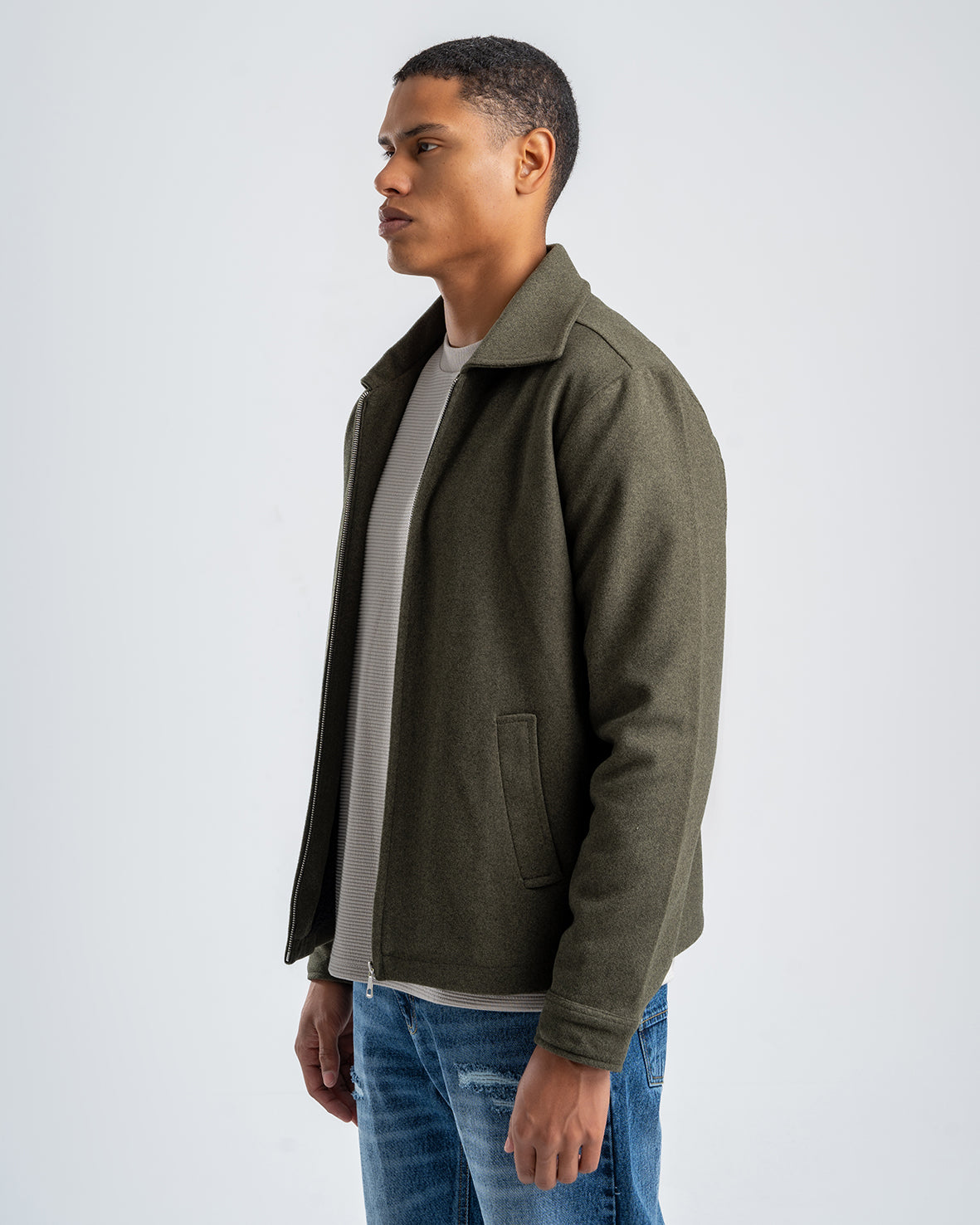 Men's zip-up Olive Gogh jacket