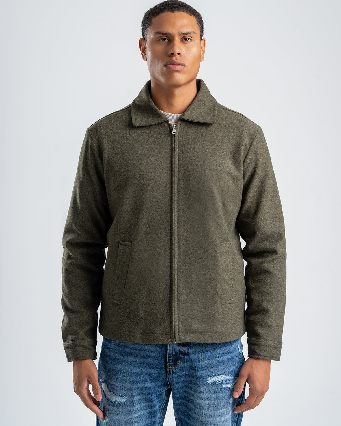 Men's zip-up Olive Gogh jacket