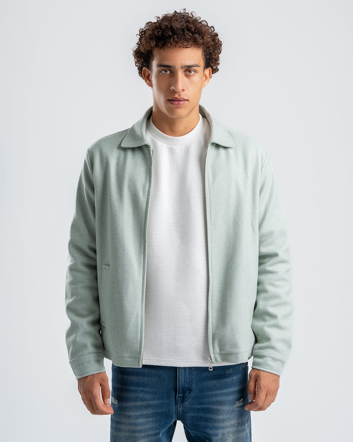 Men's zip-up Mint Gogh jacket