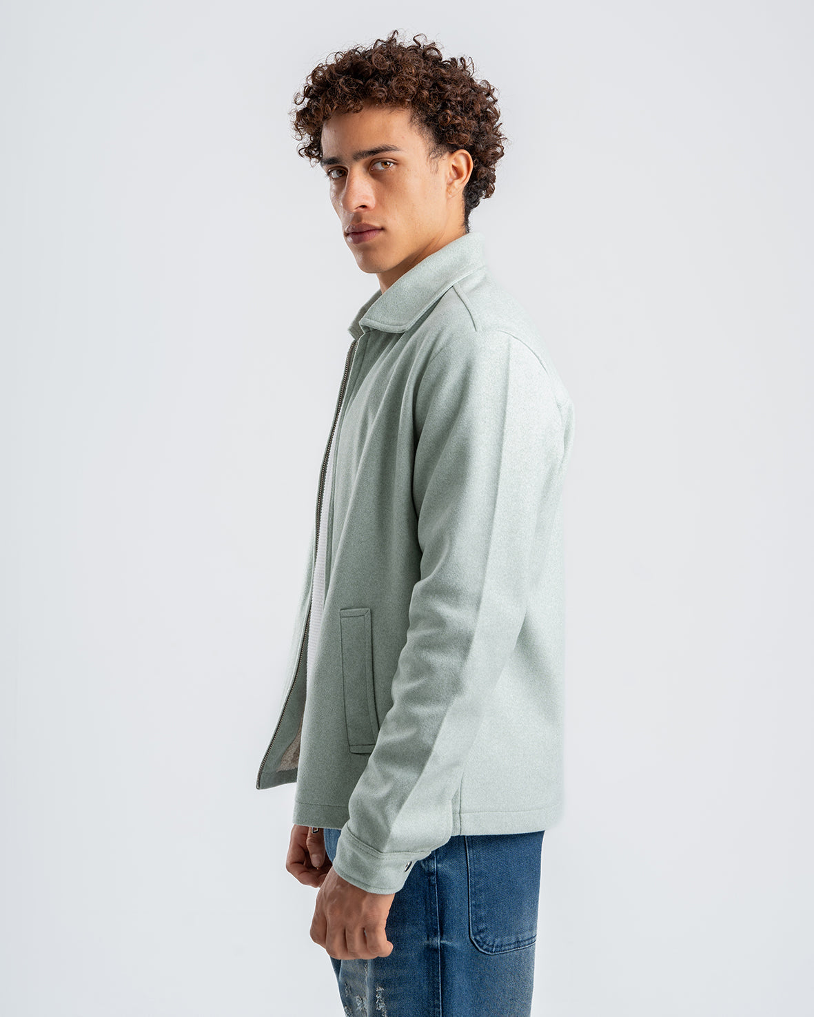 Men's zip-up Mint Gogh jacket