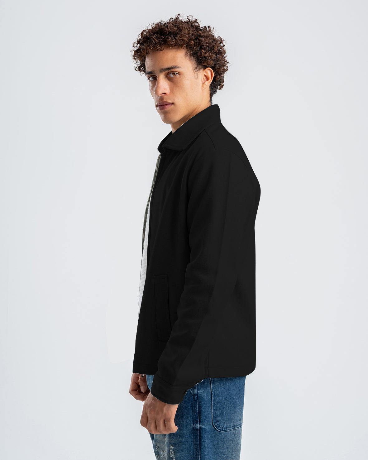 Men's zip-up Black Gogh jacket