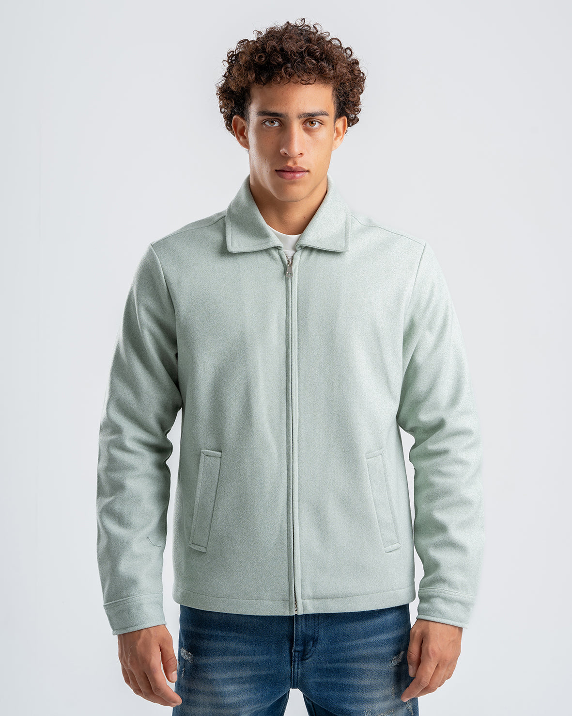 Men's zip-up Mint Gogh jacket