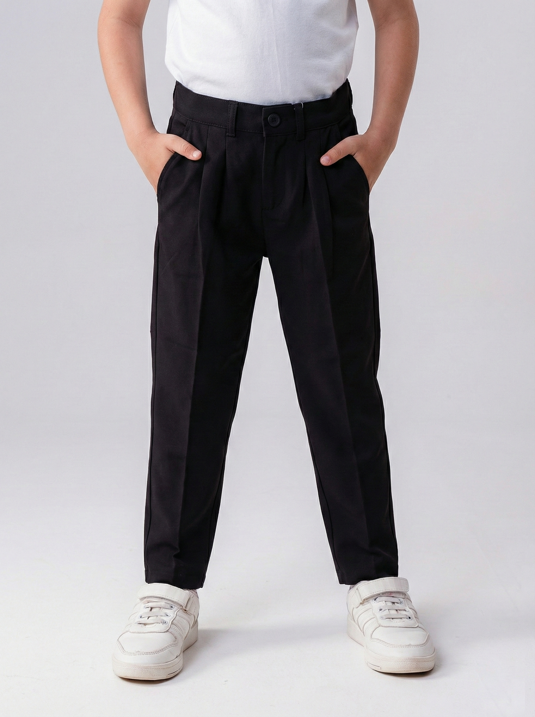 Boys’ Trousers – Classic Smart-Casual Dress Pants with Comfort Fit