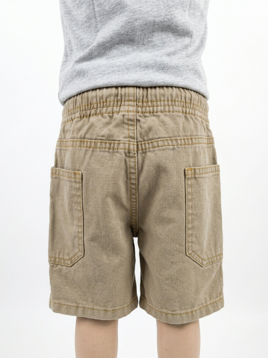 Kids' Acid-Wash Utility Shorts