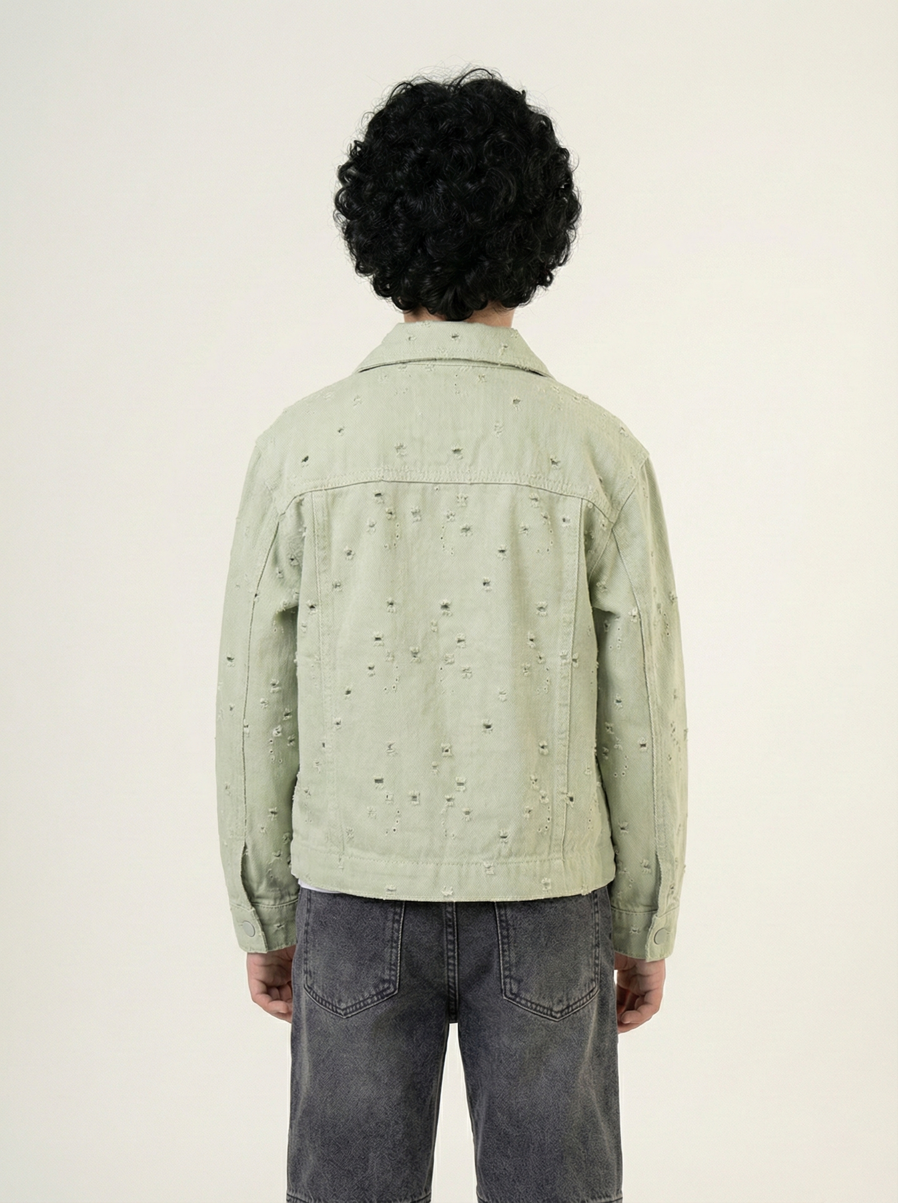 Boys’ Distressed Denim Jacket