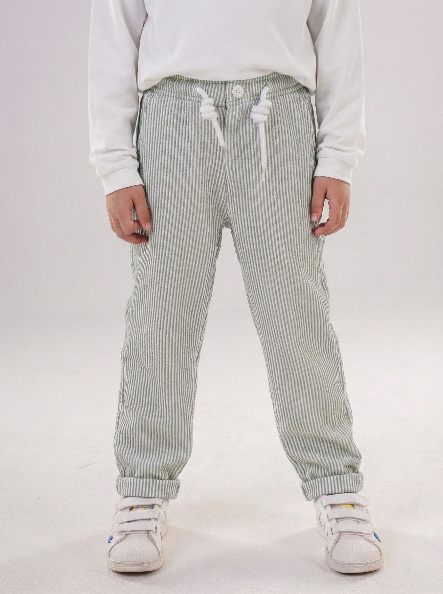 Boy's Vertical Stripe Pants
