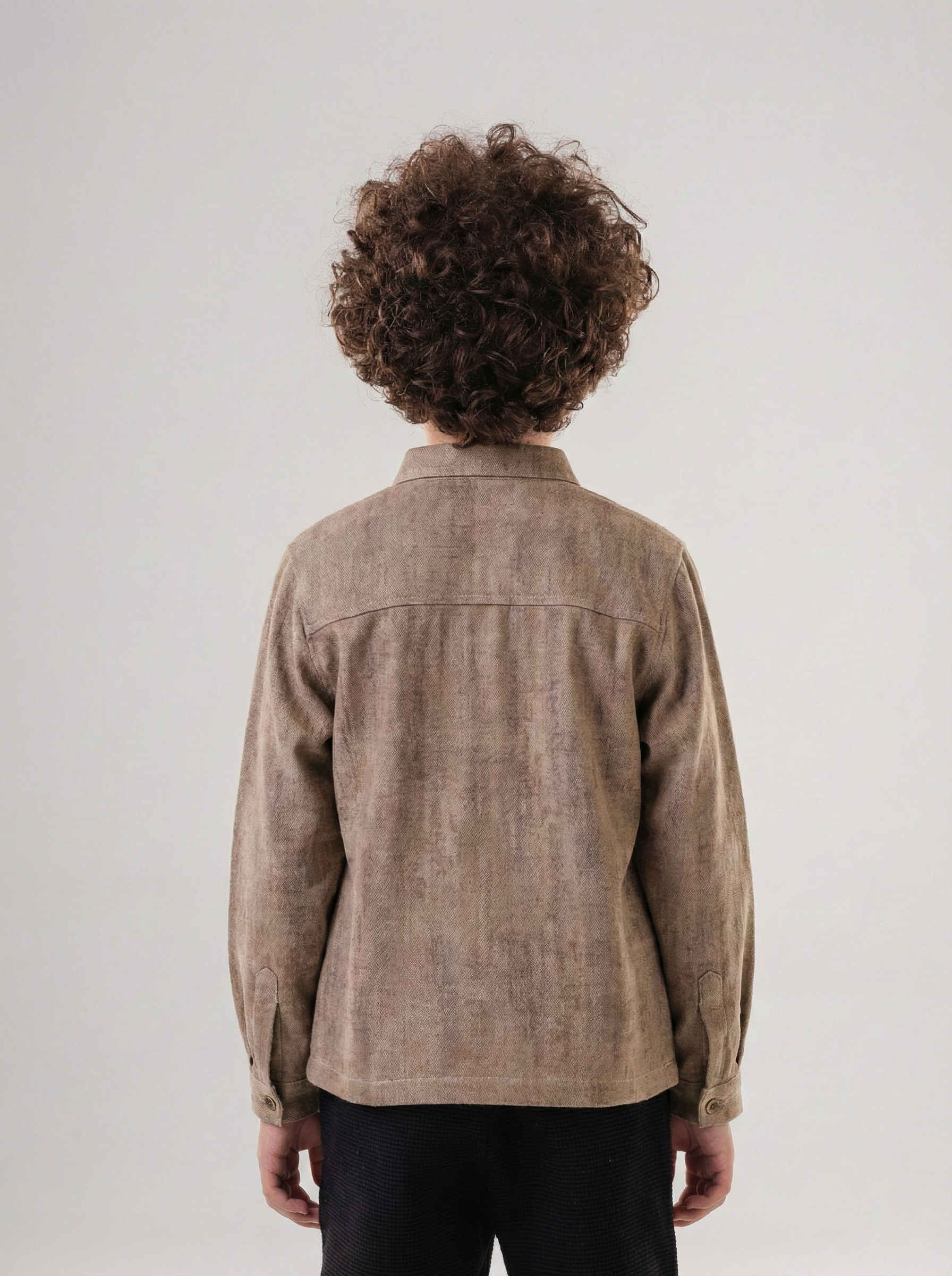 Boys’ Textured  Shirt with Chest Pocket