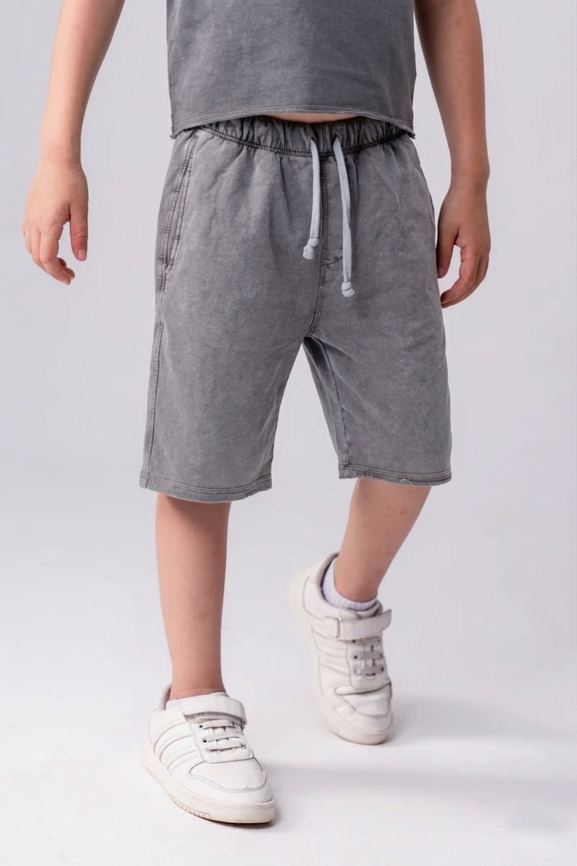 Boys’   Retro Stone-Wash Lounge Shorts