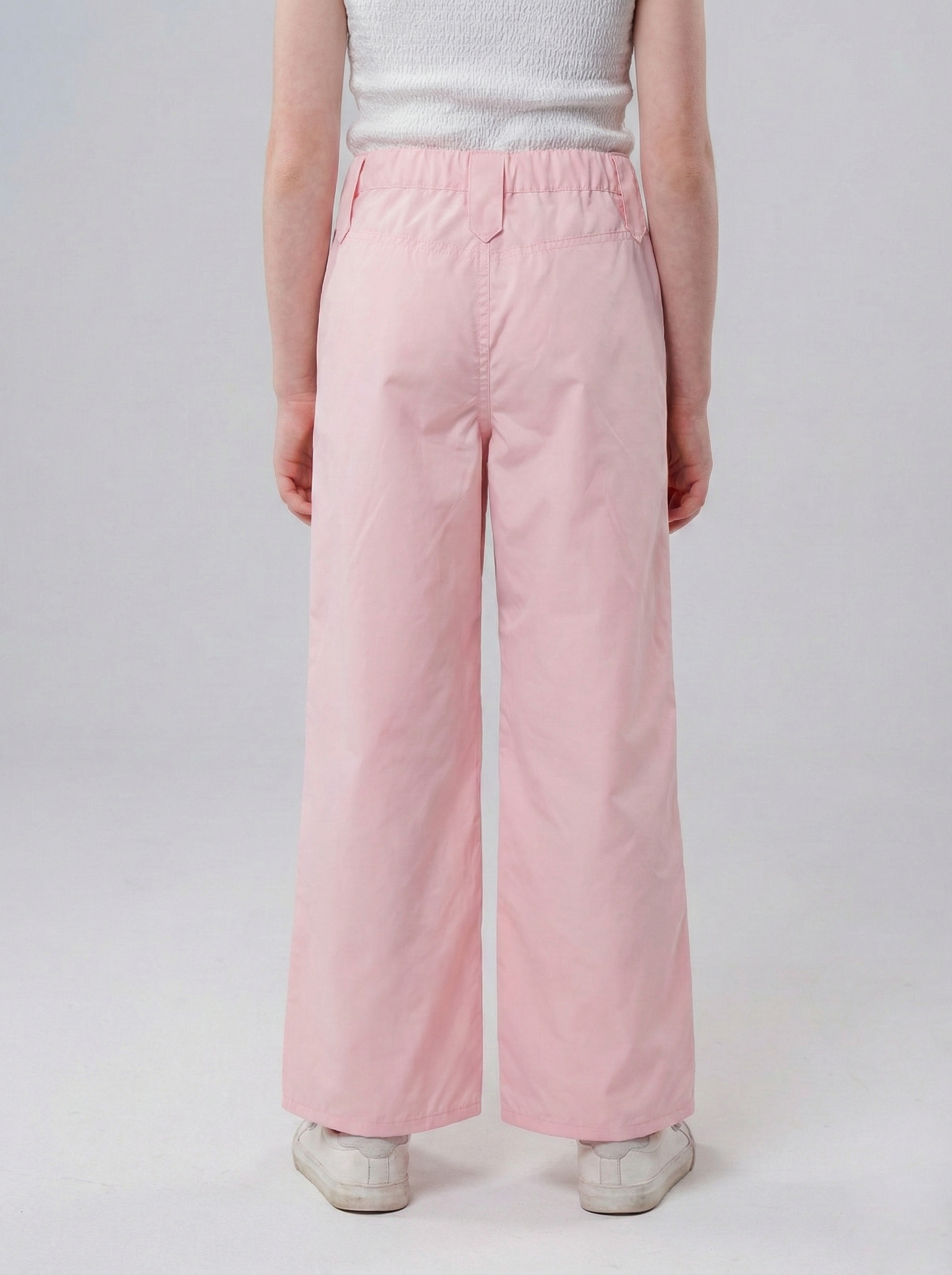 Girls’ Tiered Wide-Leg Trousers – Trendy High-Waisted Layered Fashion Pants