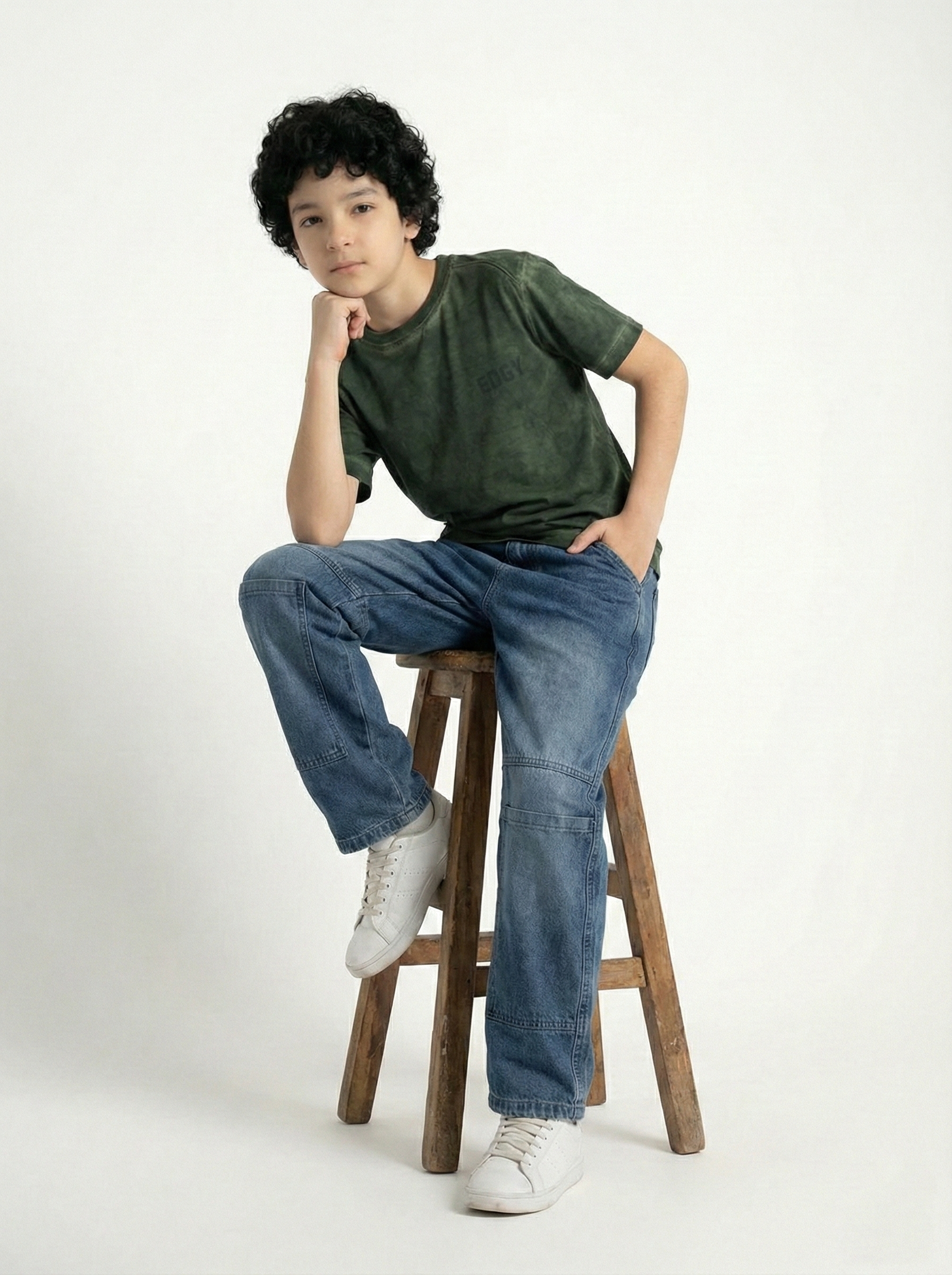 Boys’ T-SHIRT "EDGY" Oversized Short-Sleeve T-Shirt