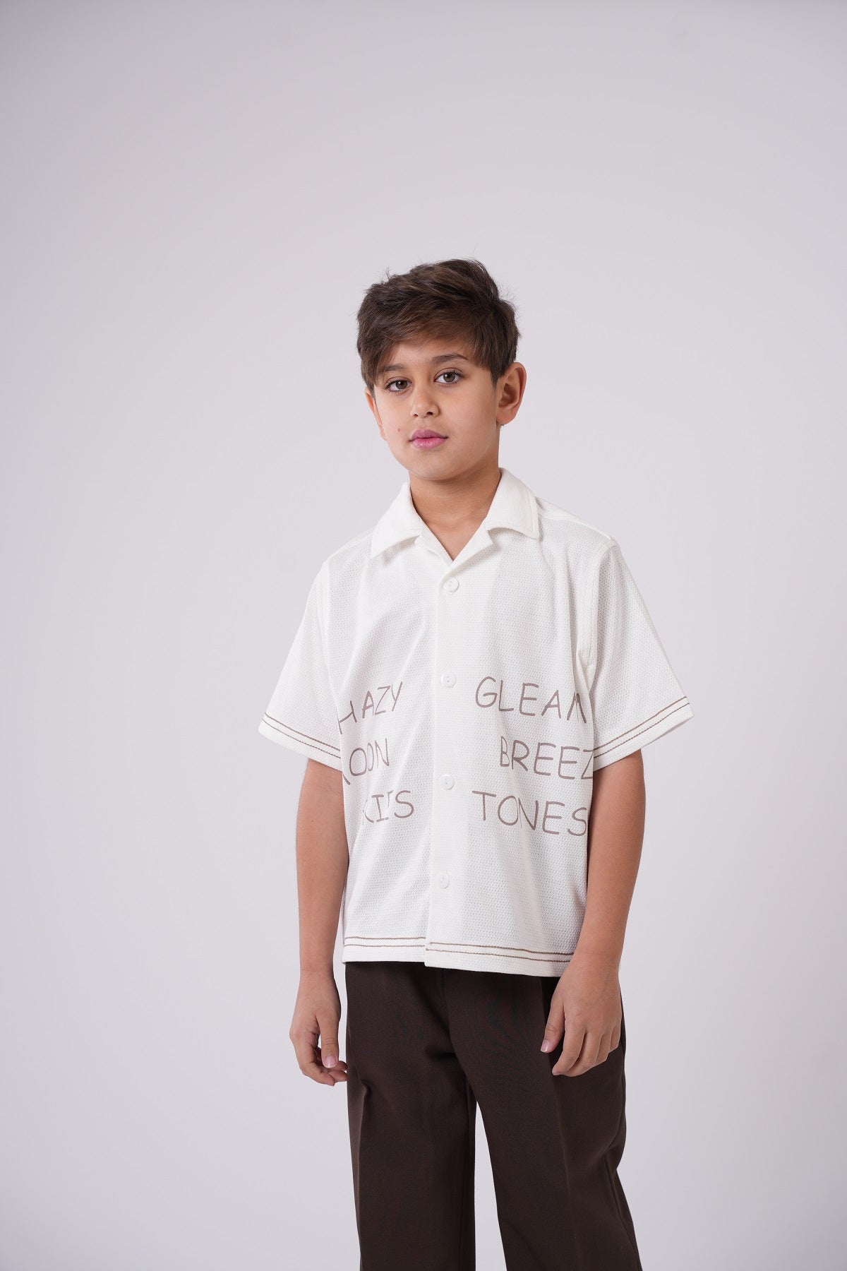 Boys Short Sleeve Printed Resort Shirt