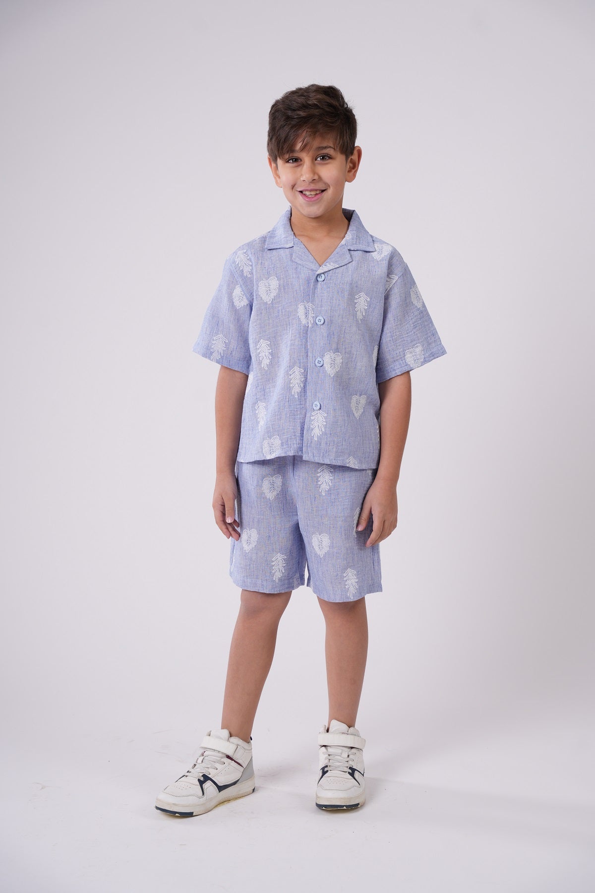 Boys' Two-Piece Leaf Print Set